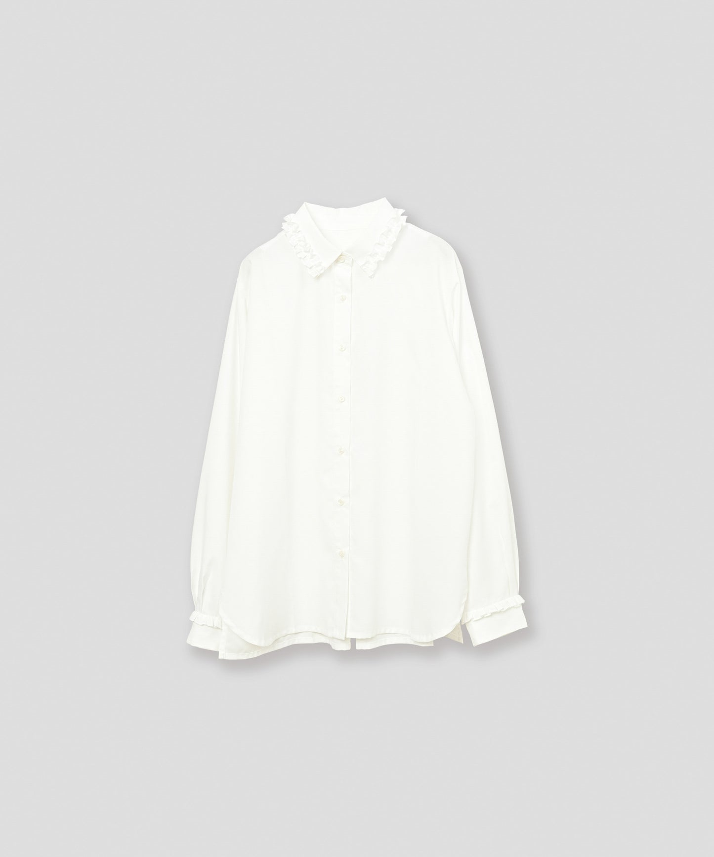 frill collar blouse / WHT26FBL4102