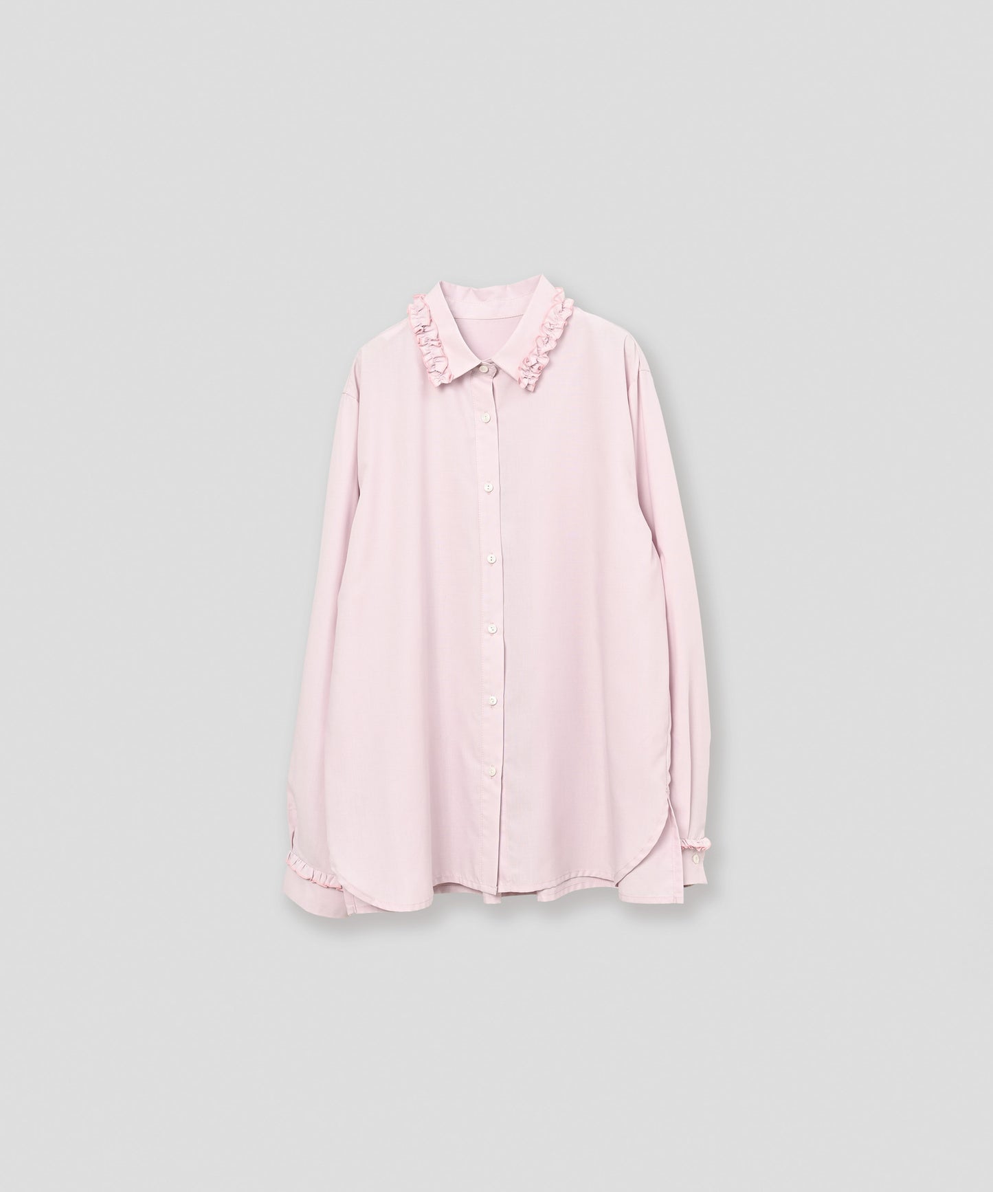 frill collar blouse / WHT26FBL4102
