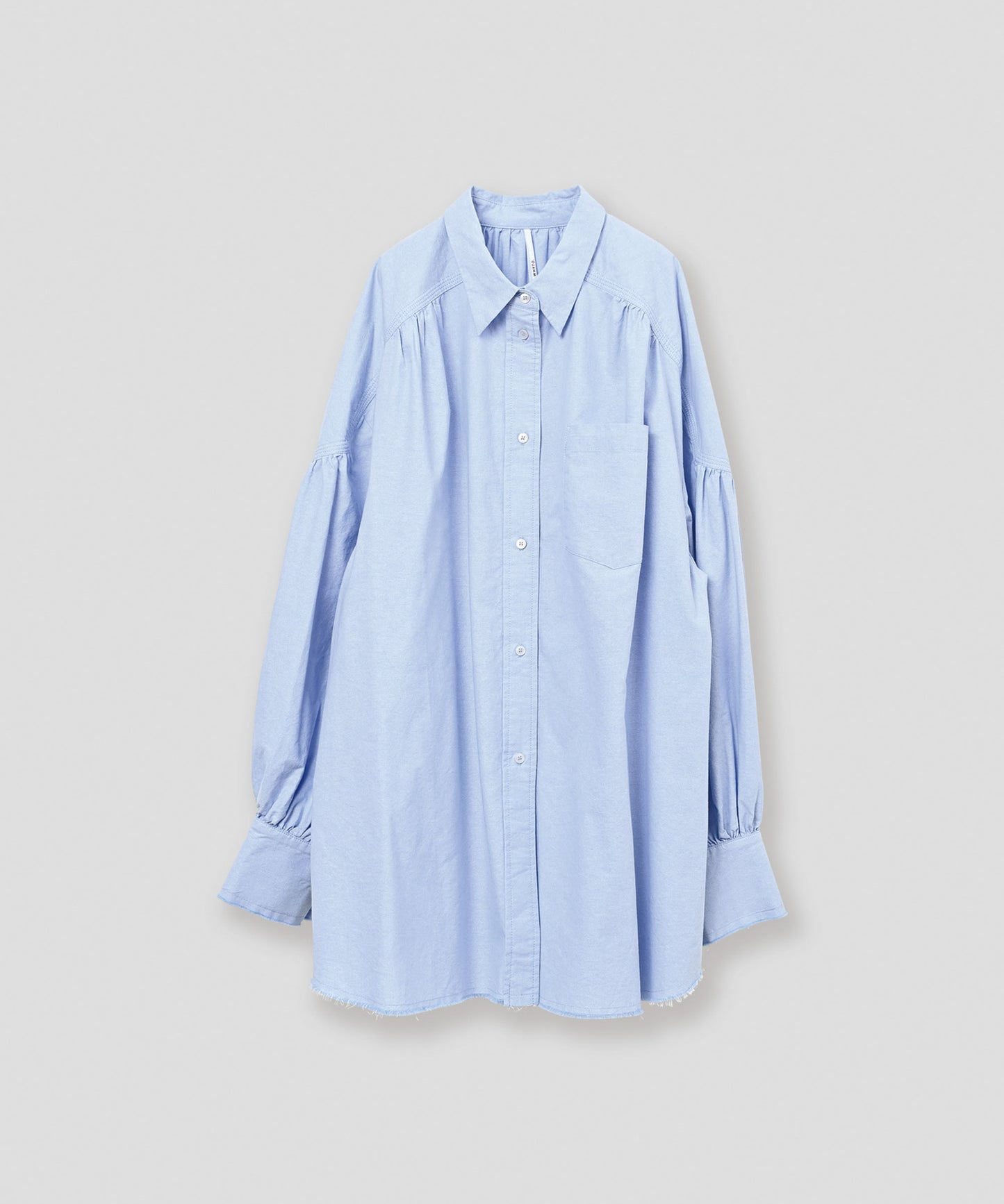 oxford volume blouse / WHT26FBL4103