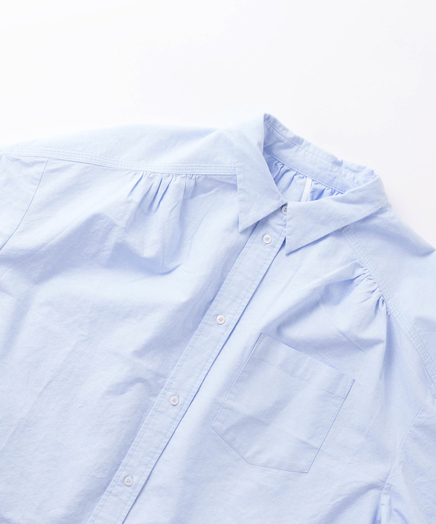 oxford volume blouse / WHT26FBL4103
