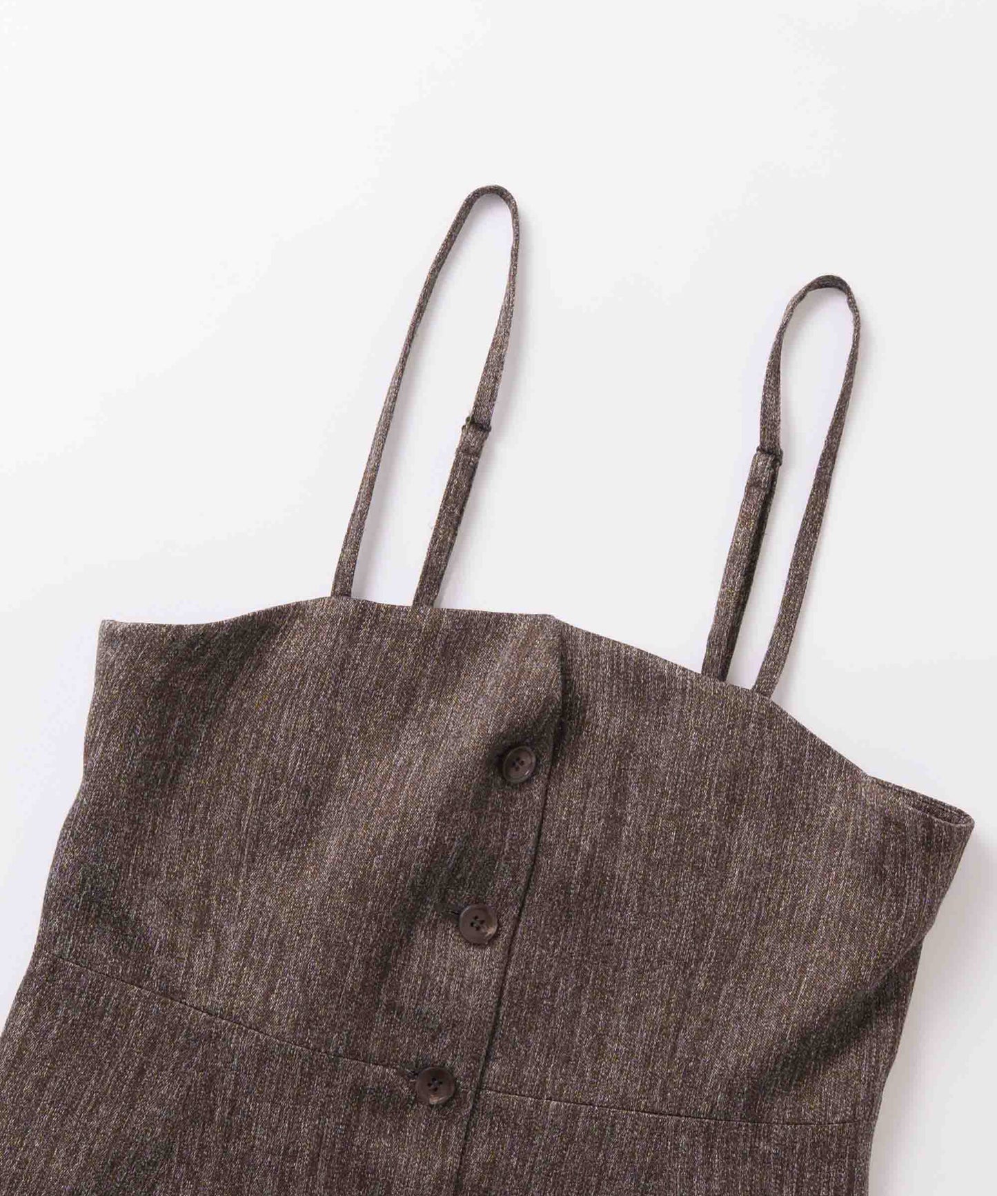 tweed satin bustier / WHT26FBL4105