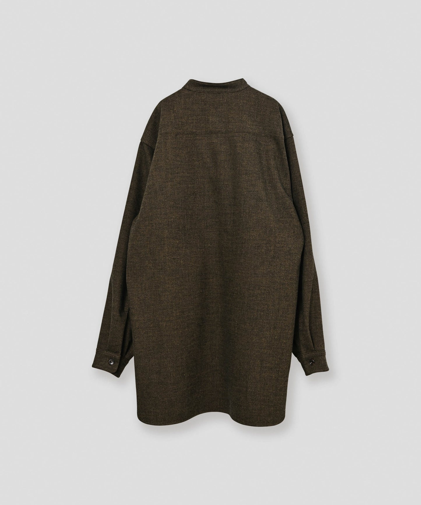 band collar shirt / WHT26FBL4107