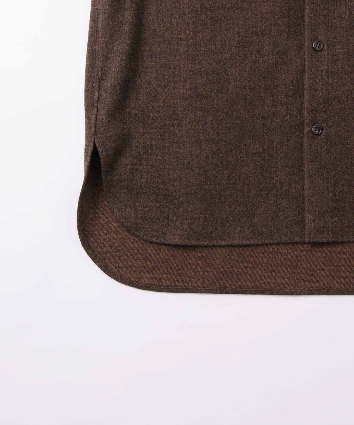 band collar shirt / WHT26FBL4107