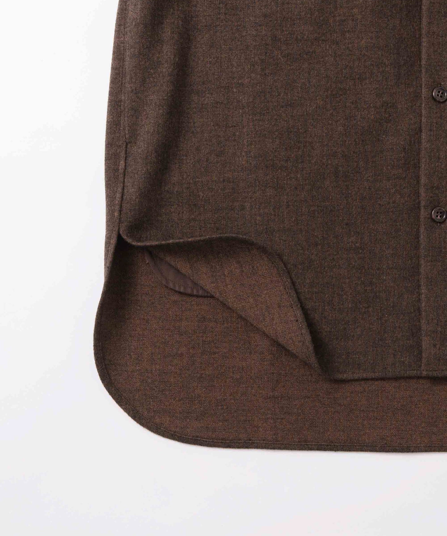 band collar shirt / WHT26FBL4107