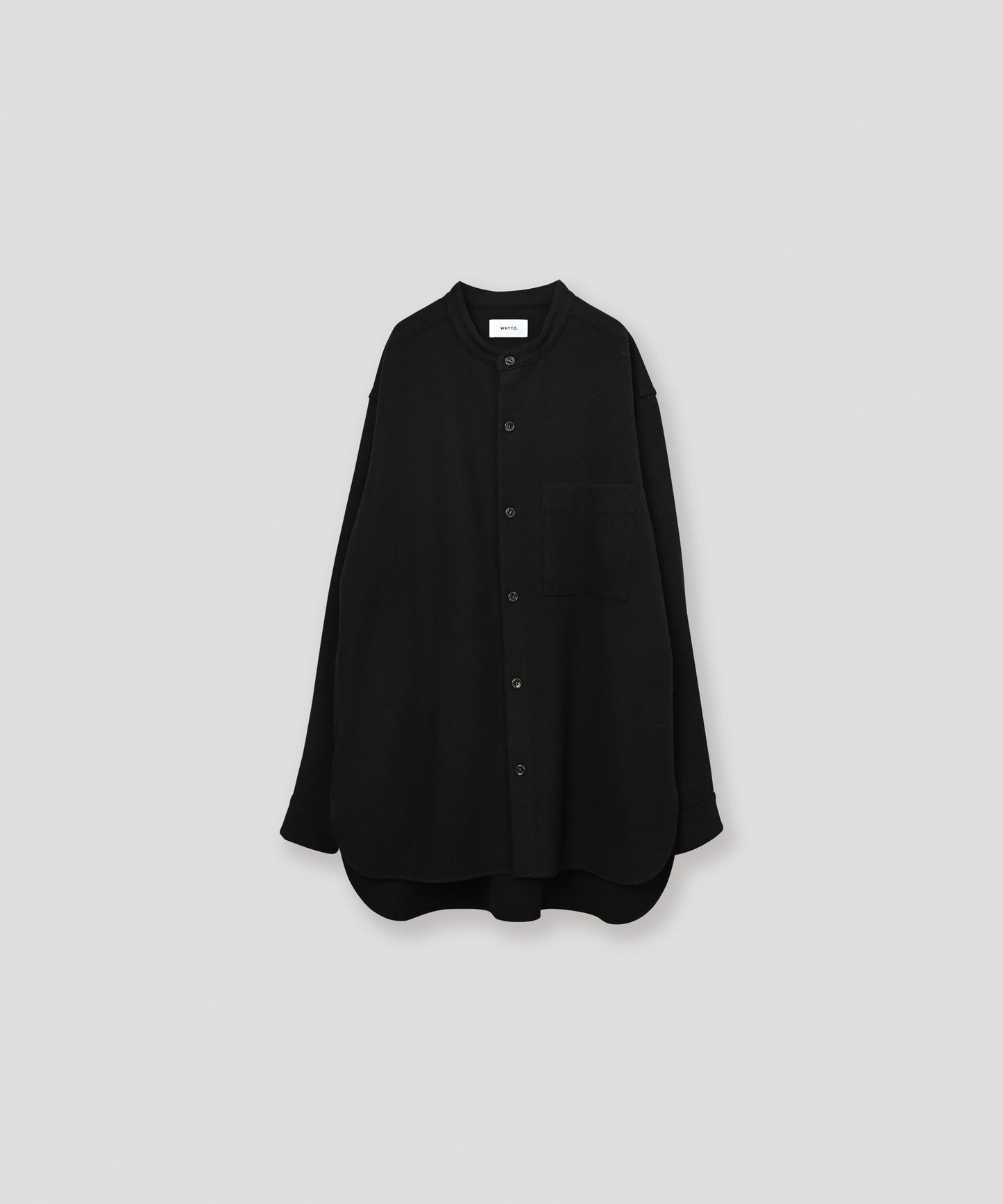 band collar shirt / WHT26FBL4107