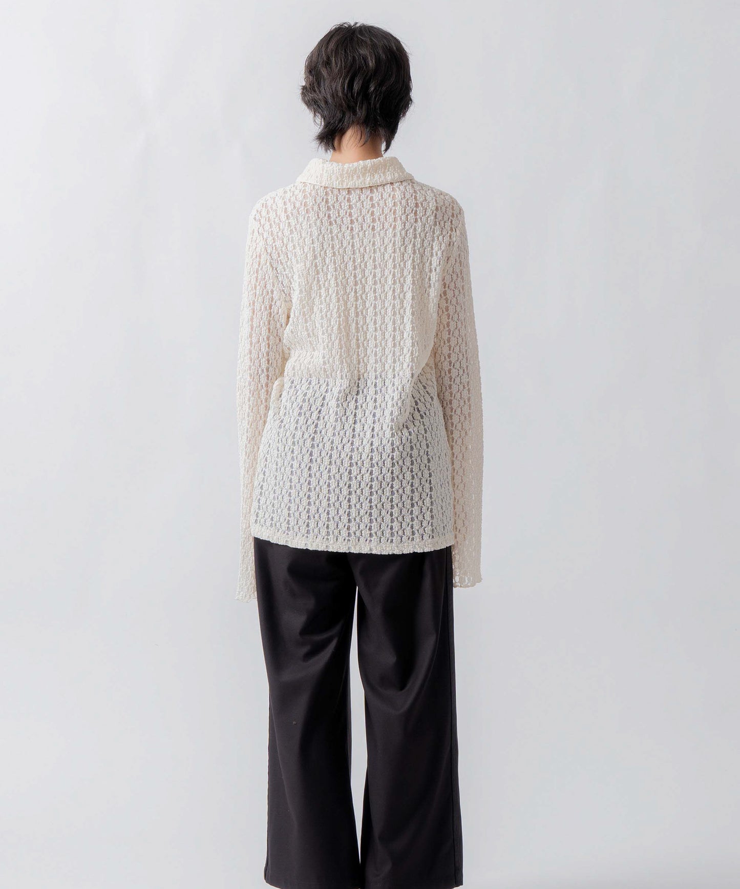 lace button shirt / WHT26FBL4108