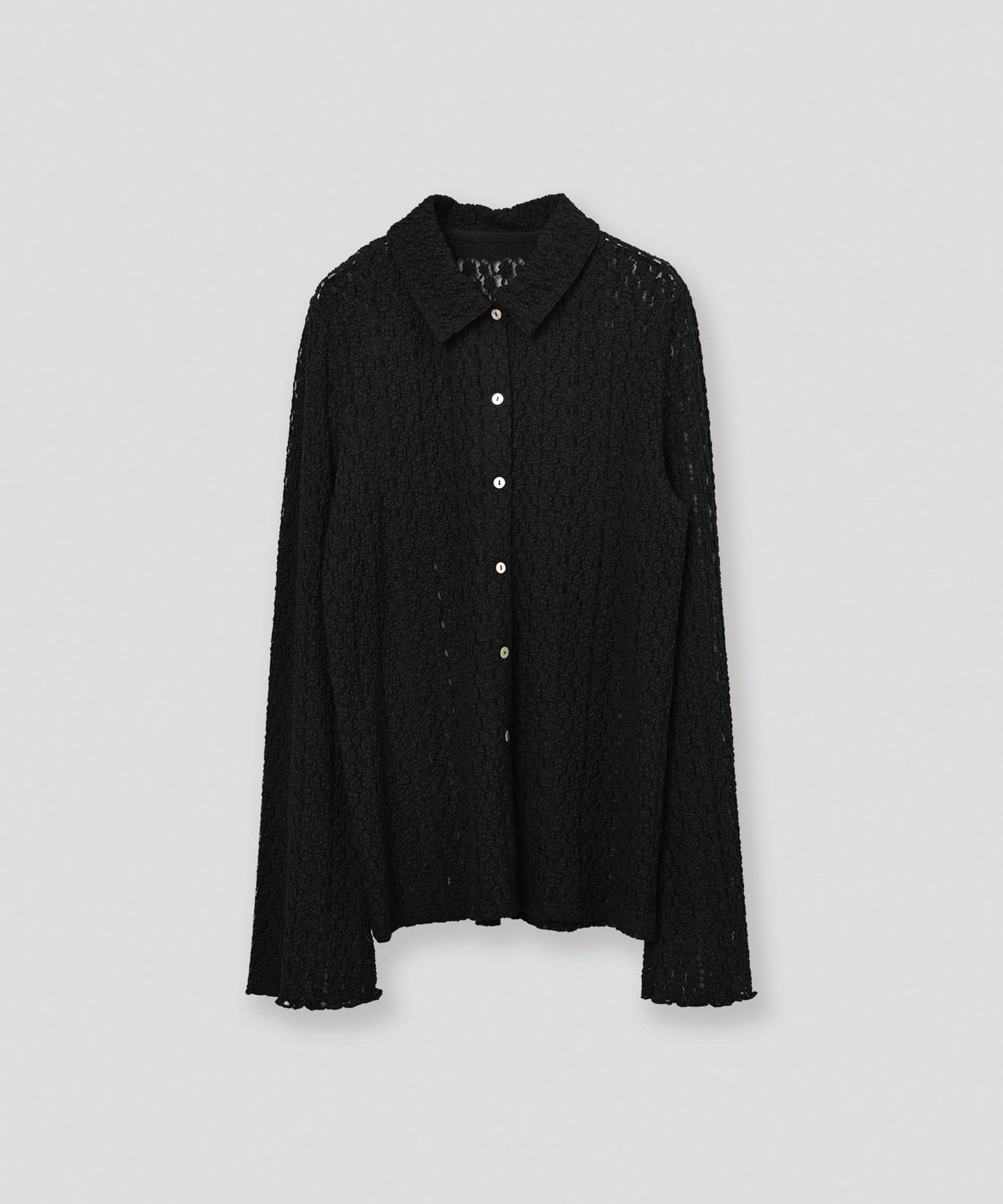 lace button shirt / WHT26FBL4108