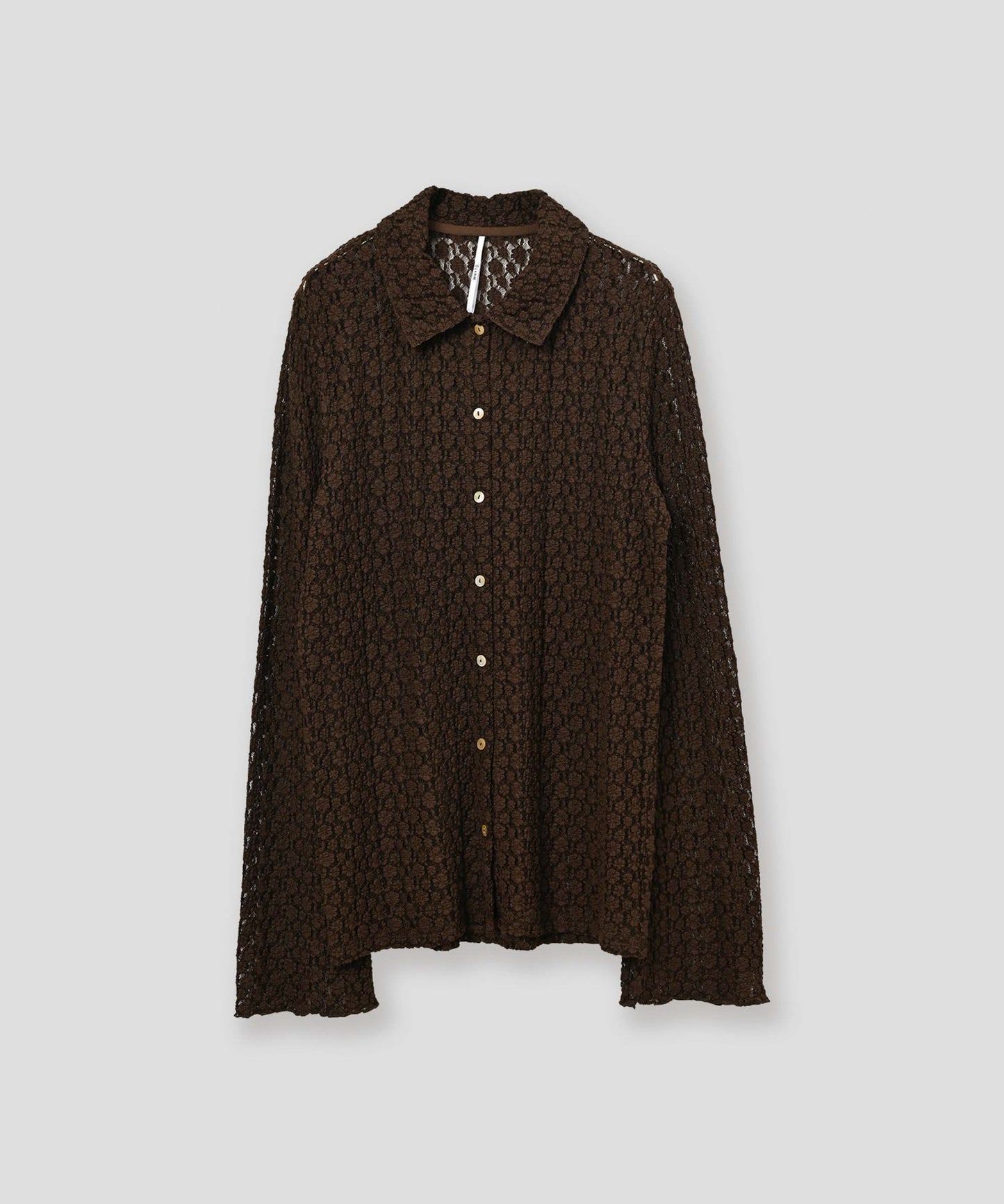 lace button shirt / WHT26FBL4108