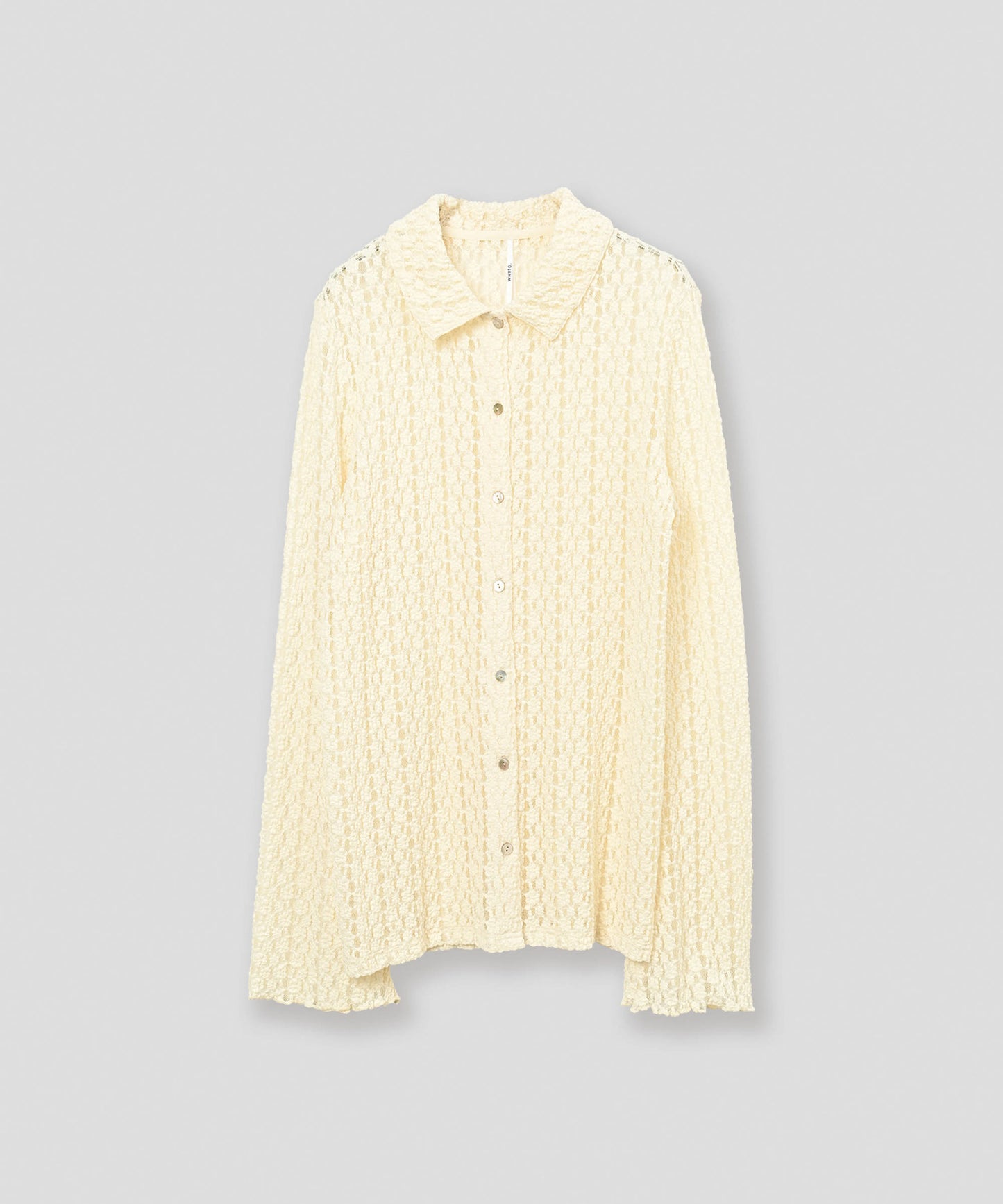 lace button shirt / WHT26FBL4108