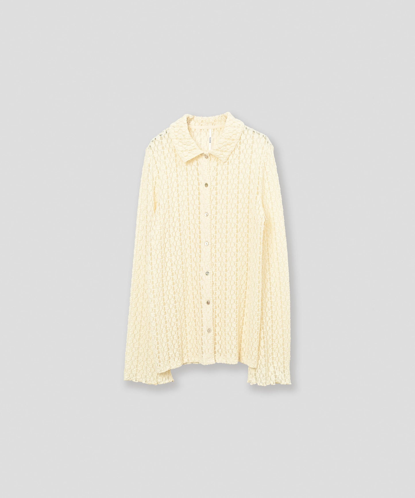 lace button shirt / WHT26FBL4108