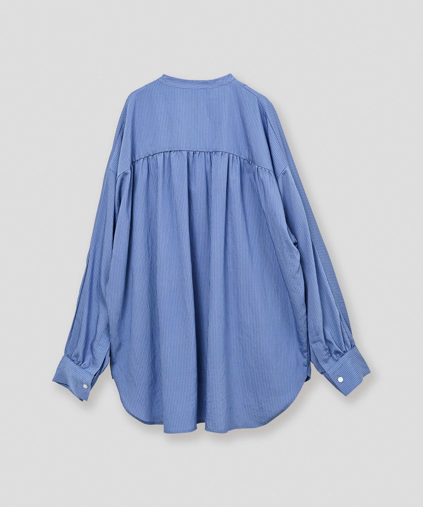 curve frill stripe blouse / WHT26FBL4109