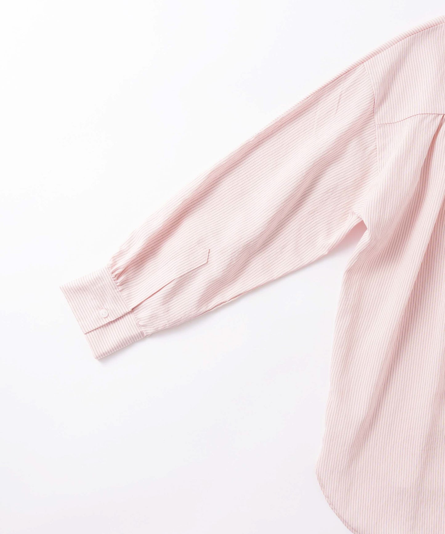 curve frill stripe blouse / WHT26FBL4109