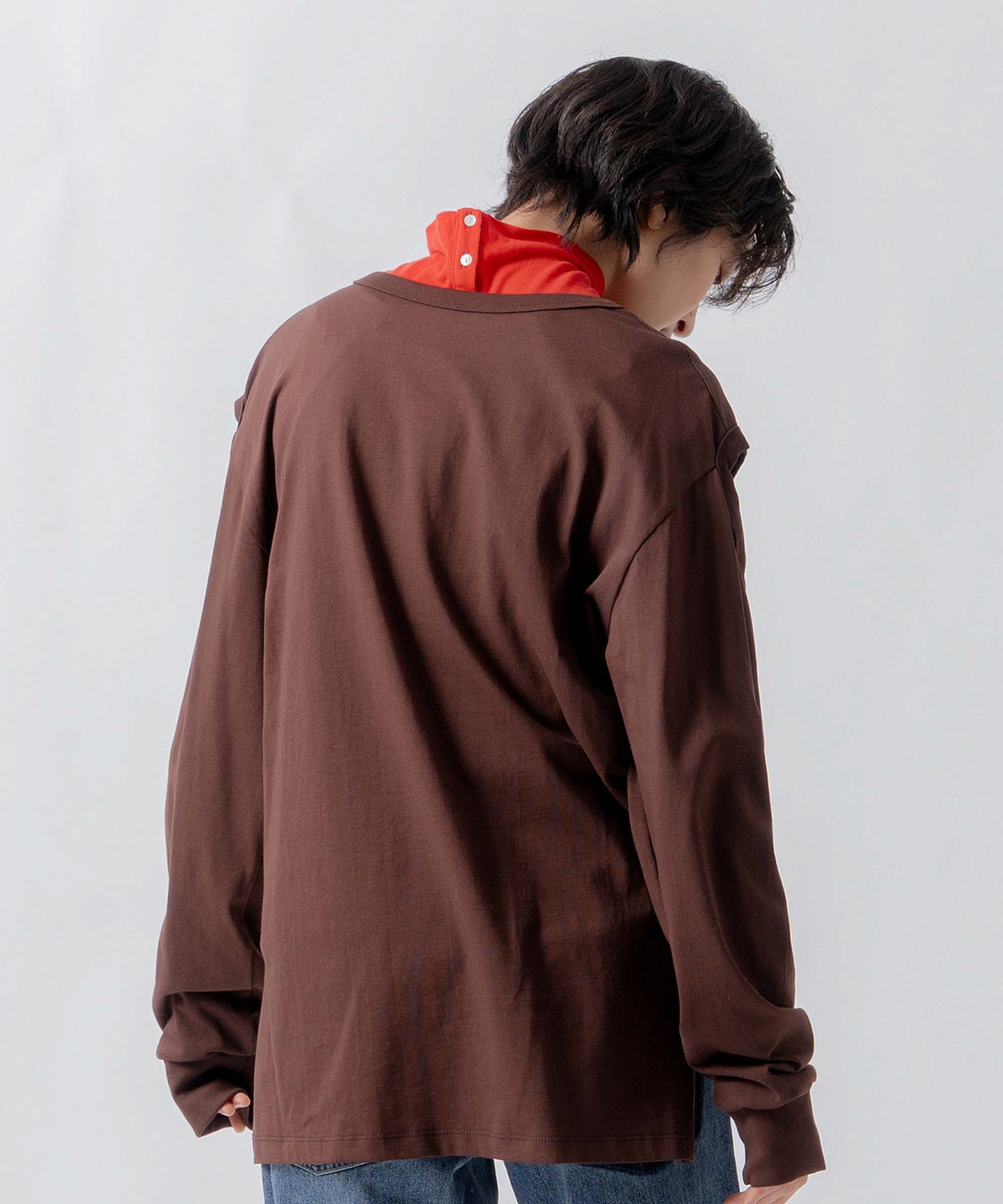 shoulder slit tops / WHT26FCS4019