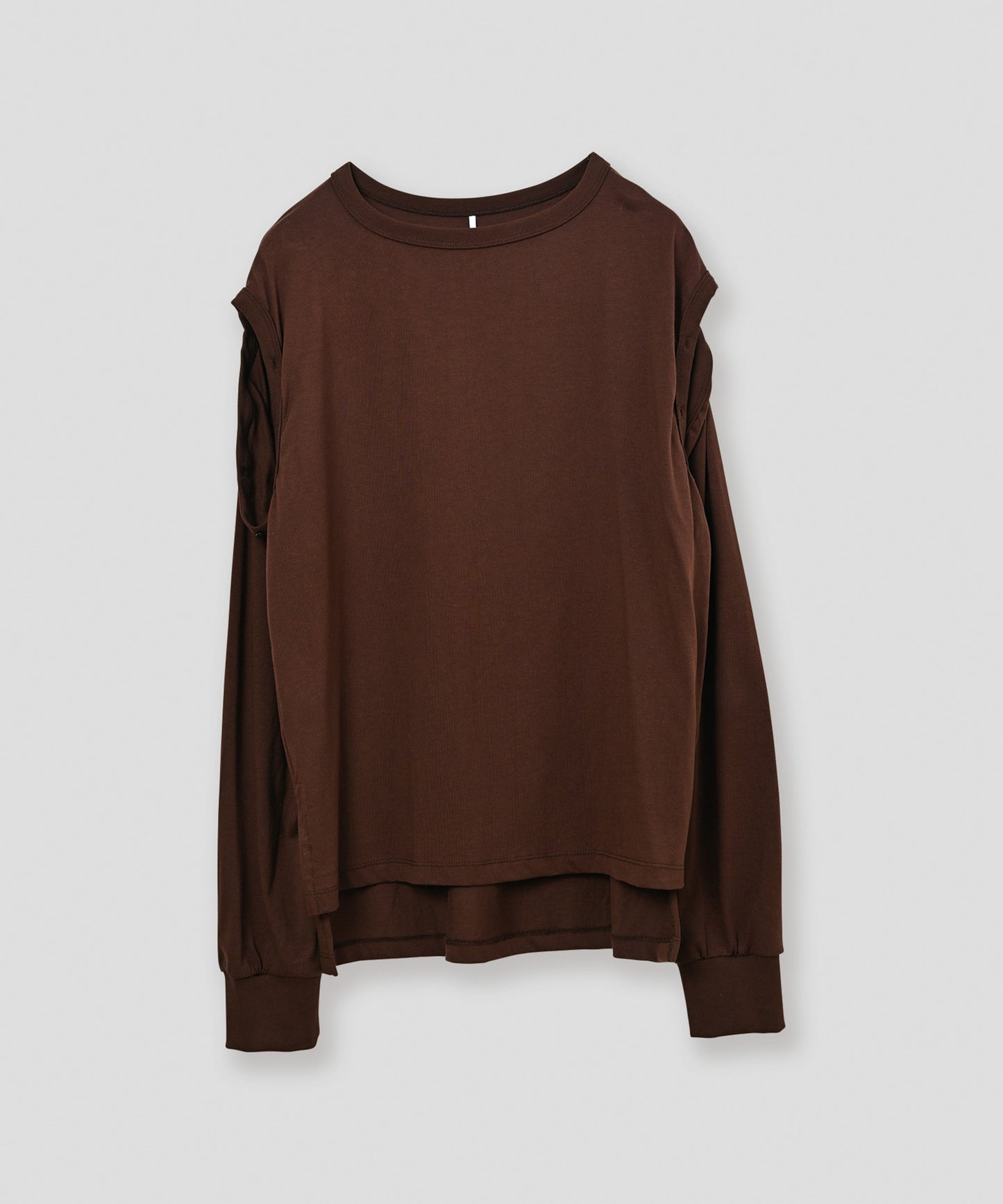 shoulder slit tops / WHT26FCS4019