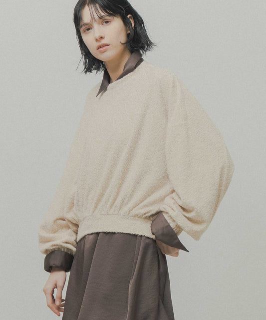 glitter shaggy sweat / WHT26FCS4020
