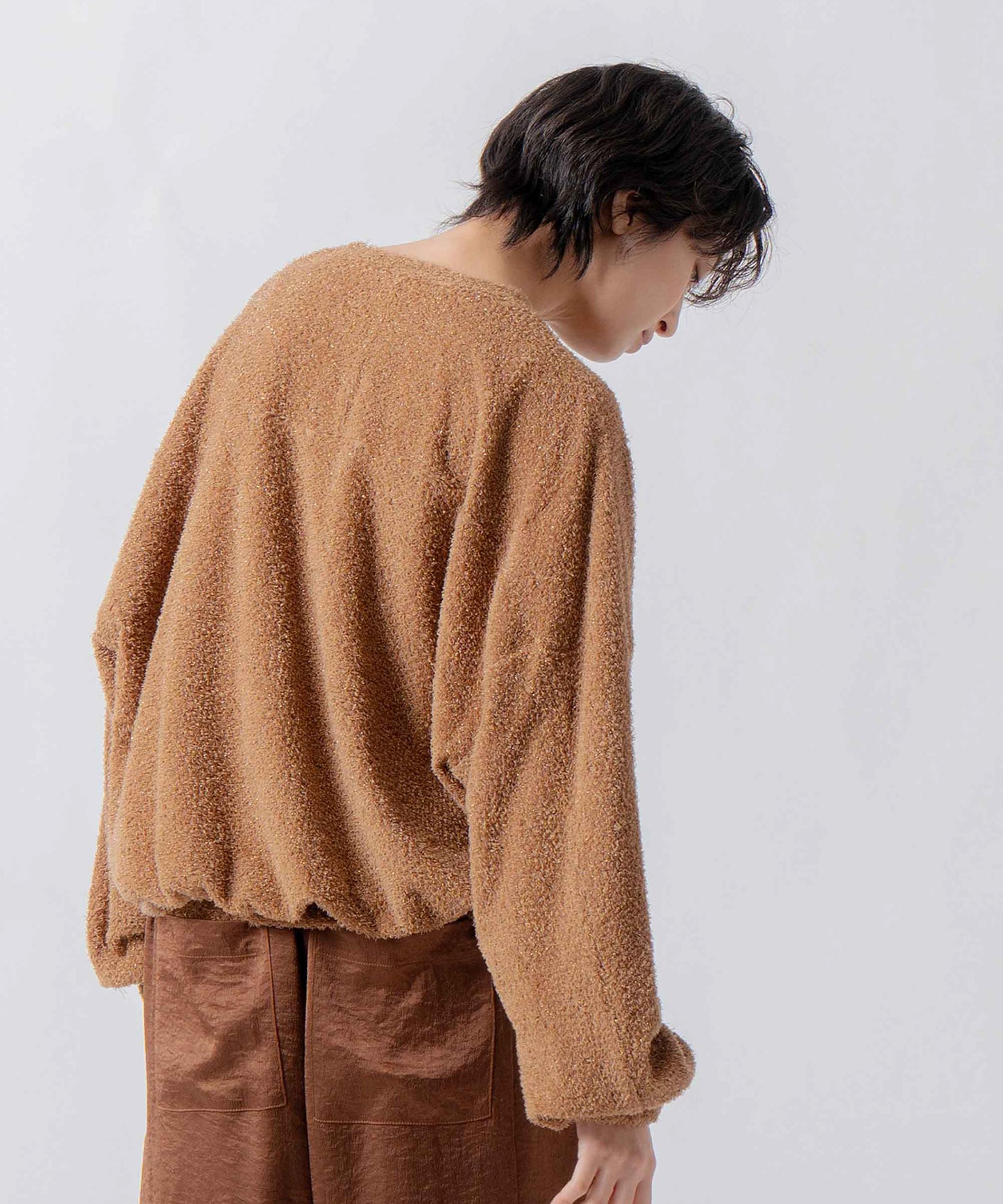 glitter shaggy sweat / WHT26FCS4020