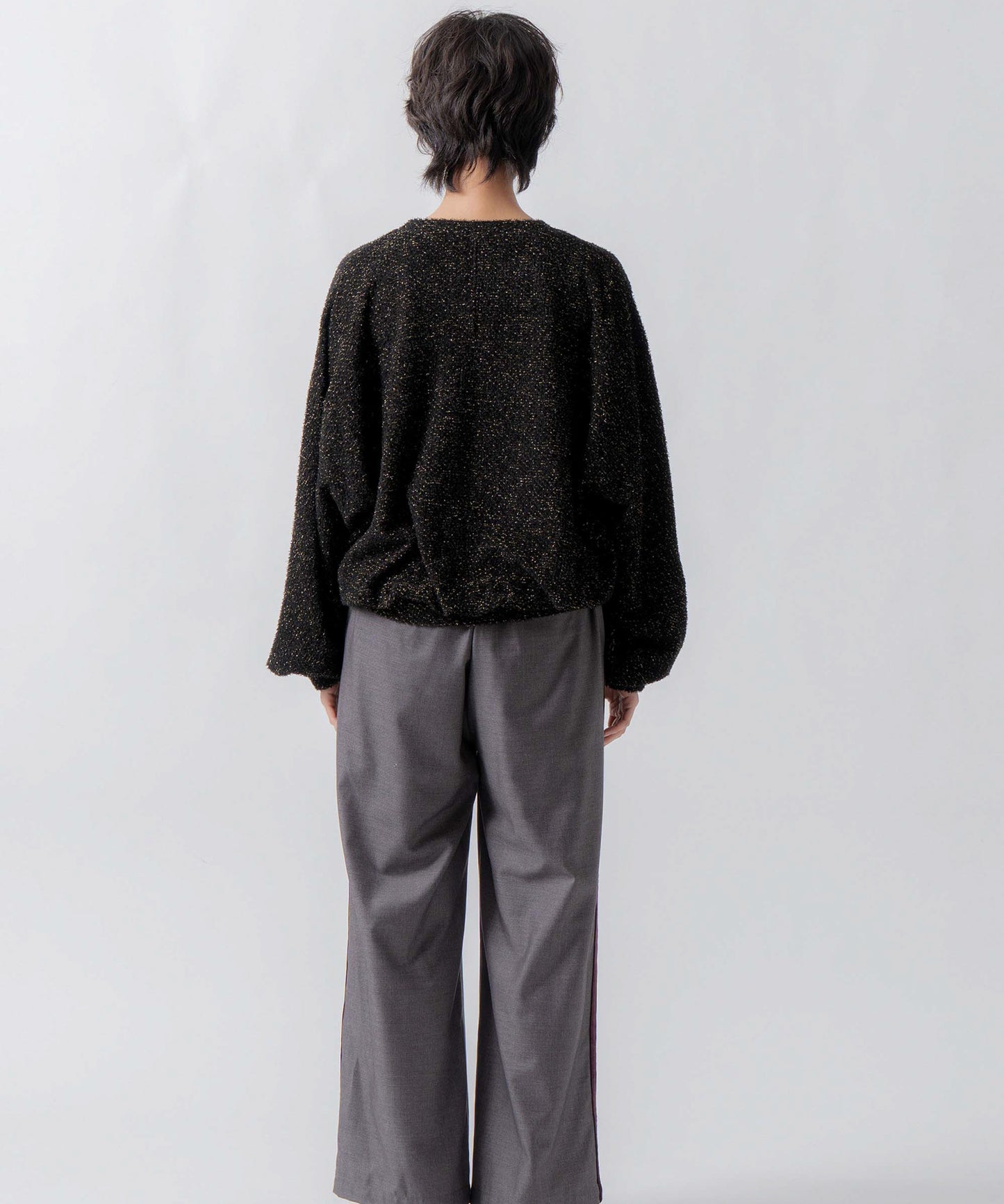 glitter shaggy sweat / WHT26FCS4020