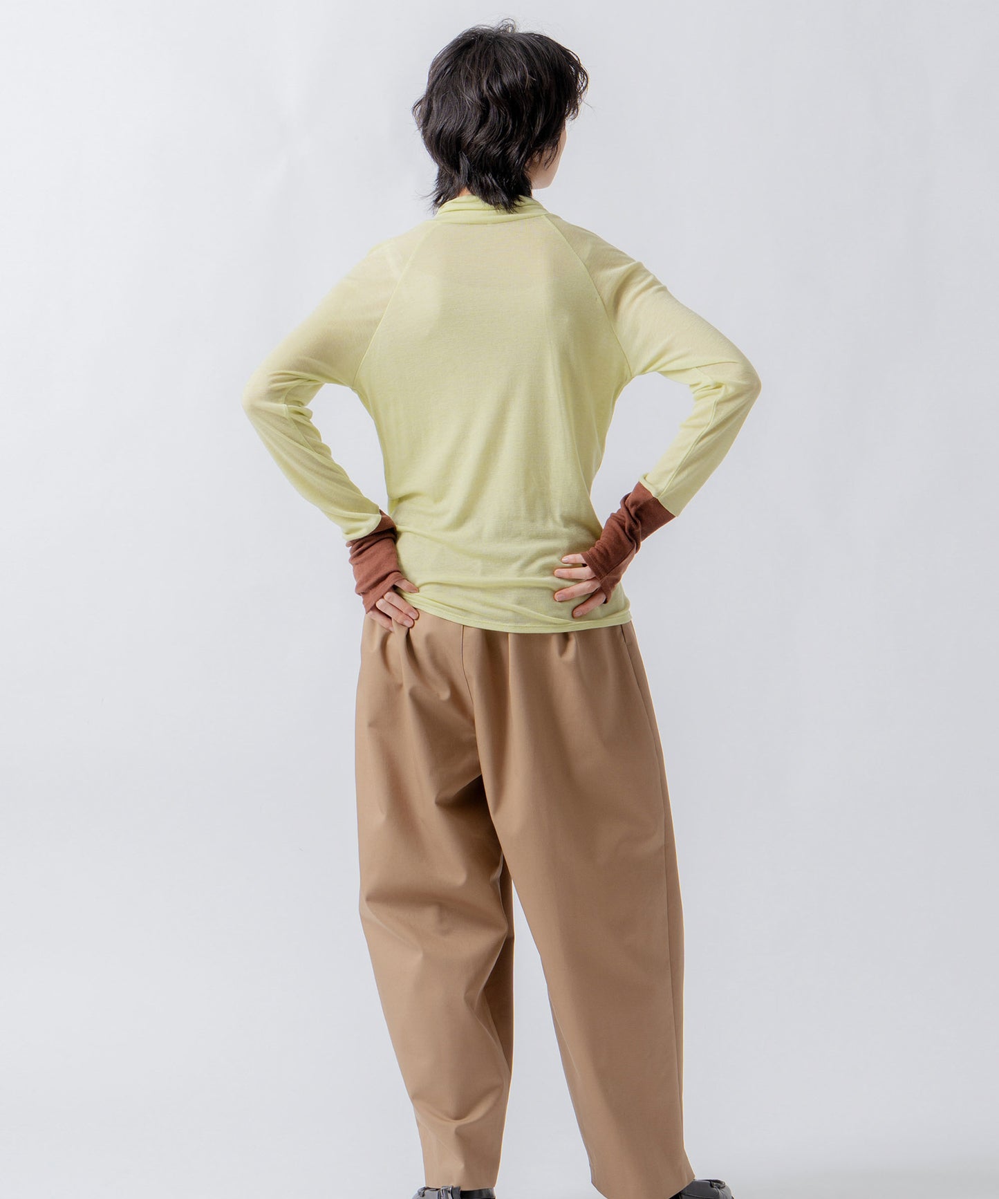 front button turtleneck / WHT26FCS4021