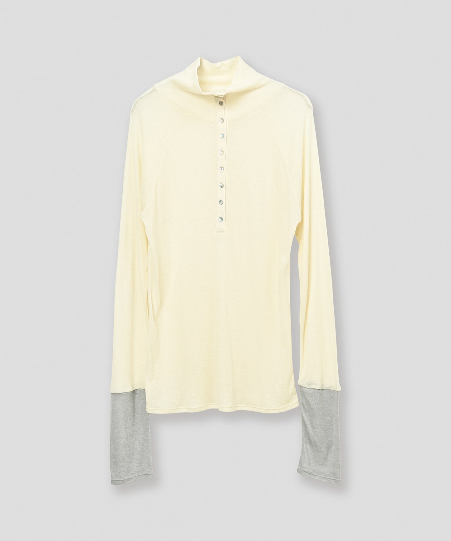 front button turtleneck / WHT26FCS4021