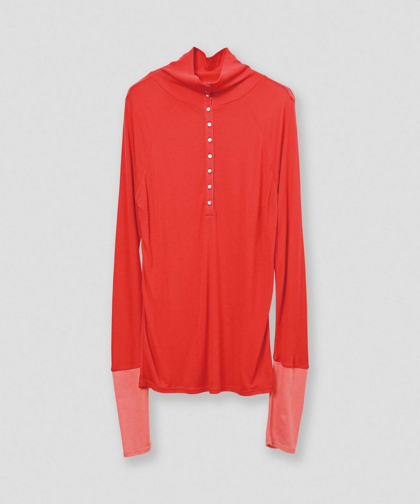 front button turtleneck / WHT26FCS4021