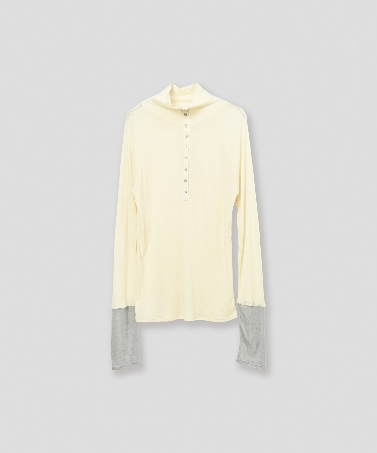 front button turtleneck / WHT26FCS4021