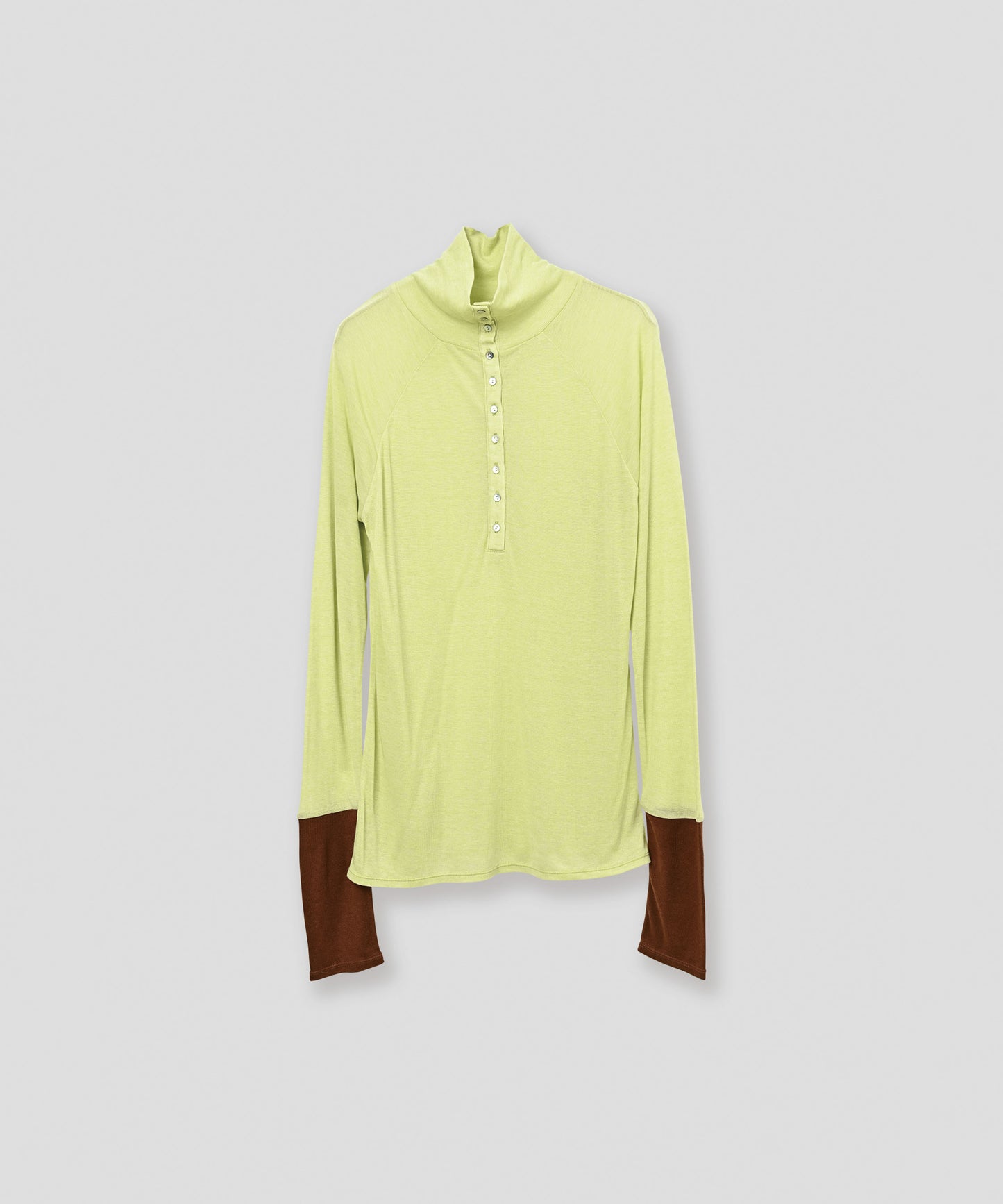 front button turtleneck / WHT26FCS4021
