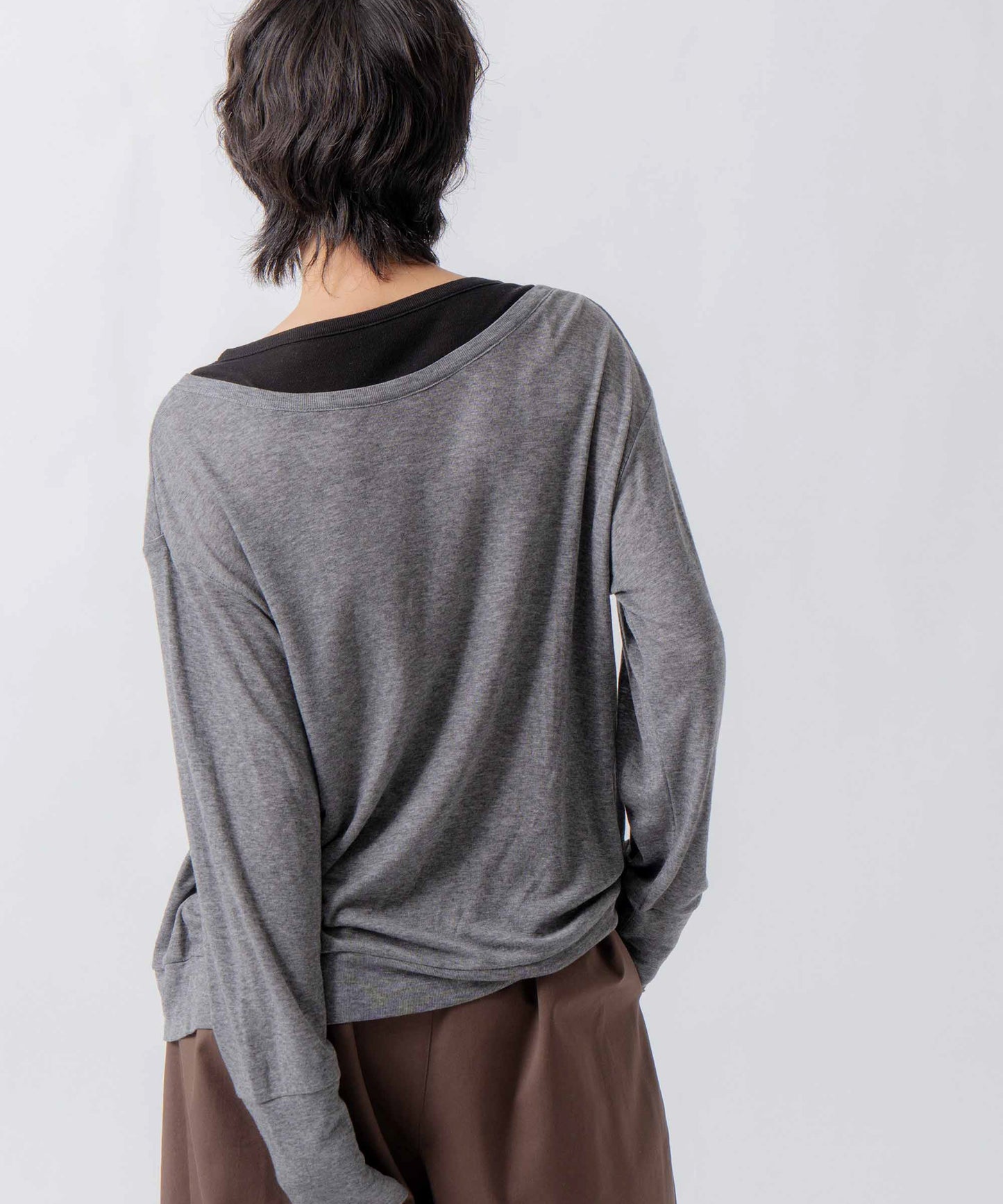 layered design cardigan / WHT26FCS4022