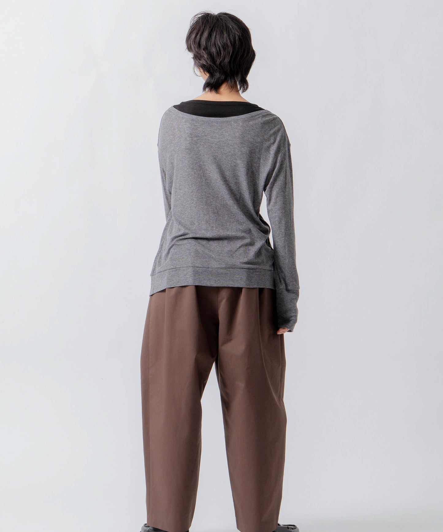 layered design cardigan / WHT26FCS4022