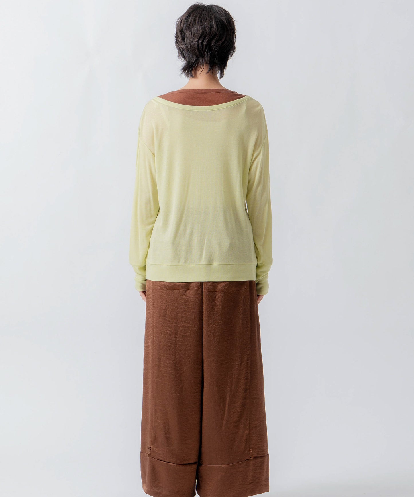 layered design cardigan / WHT26FCS4022