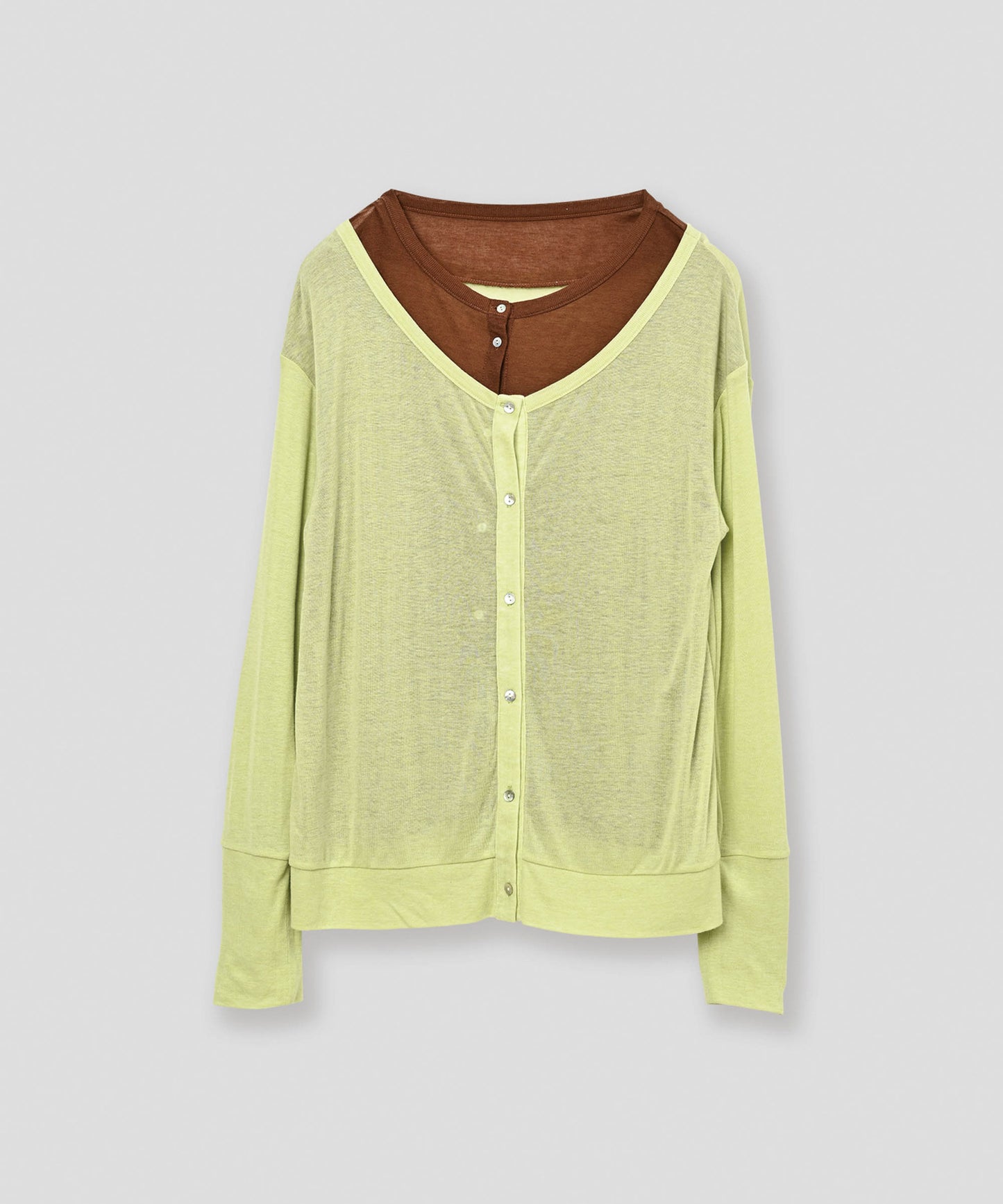 layered design cardigan / WHT26FCS4022