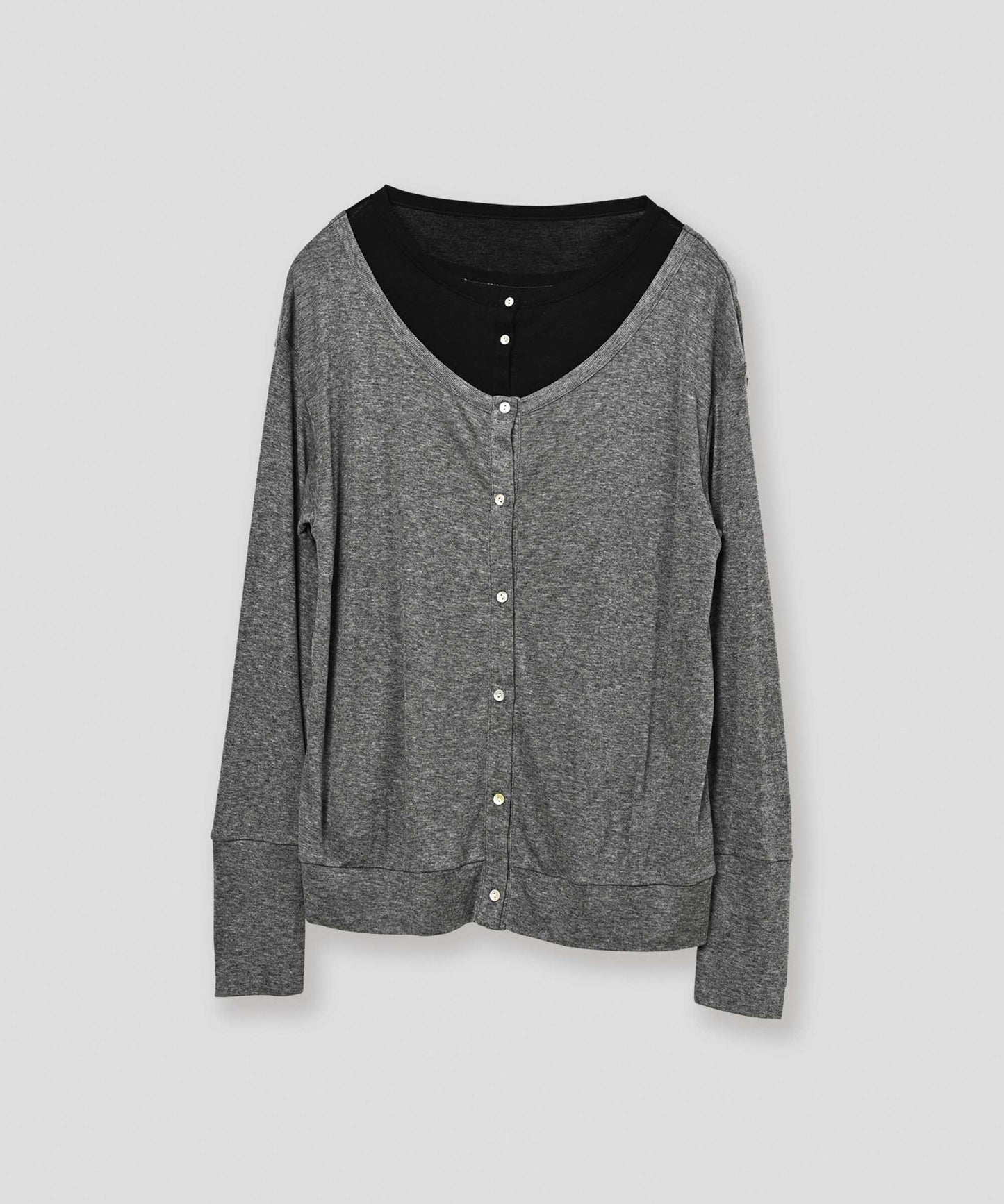 layered design cardigan / WHT26FCS4022