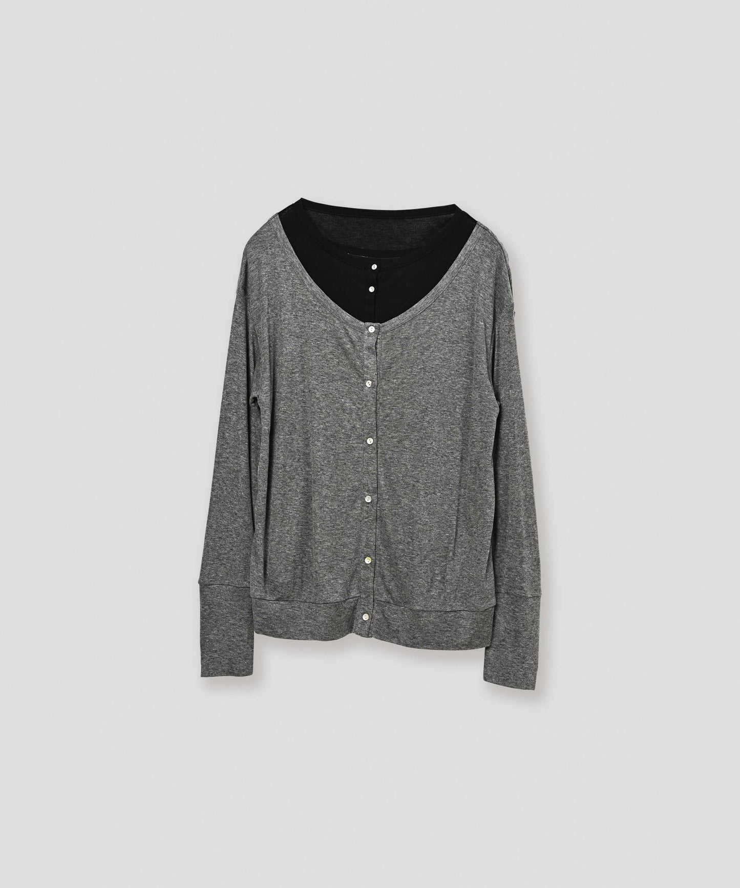 layered design cardigan / WHT26FCS4022