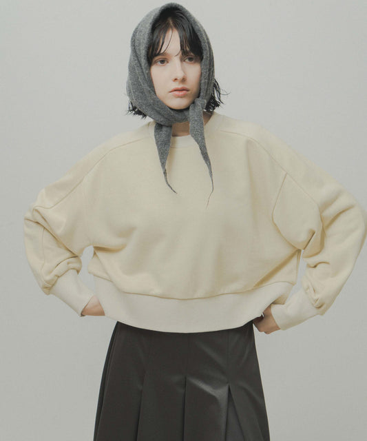 curve sleeve sweat / WHT26FCS4023