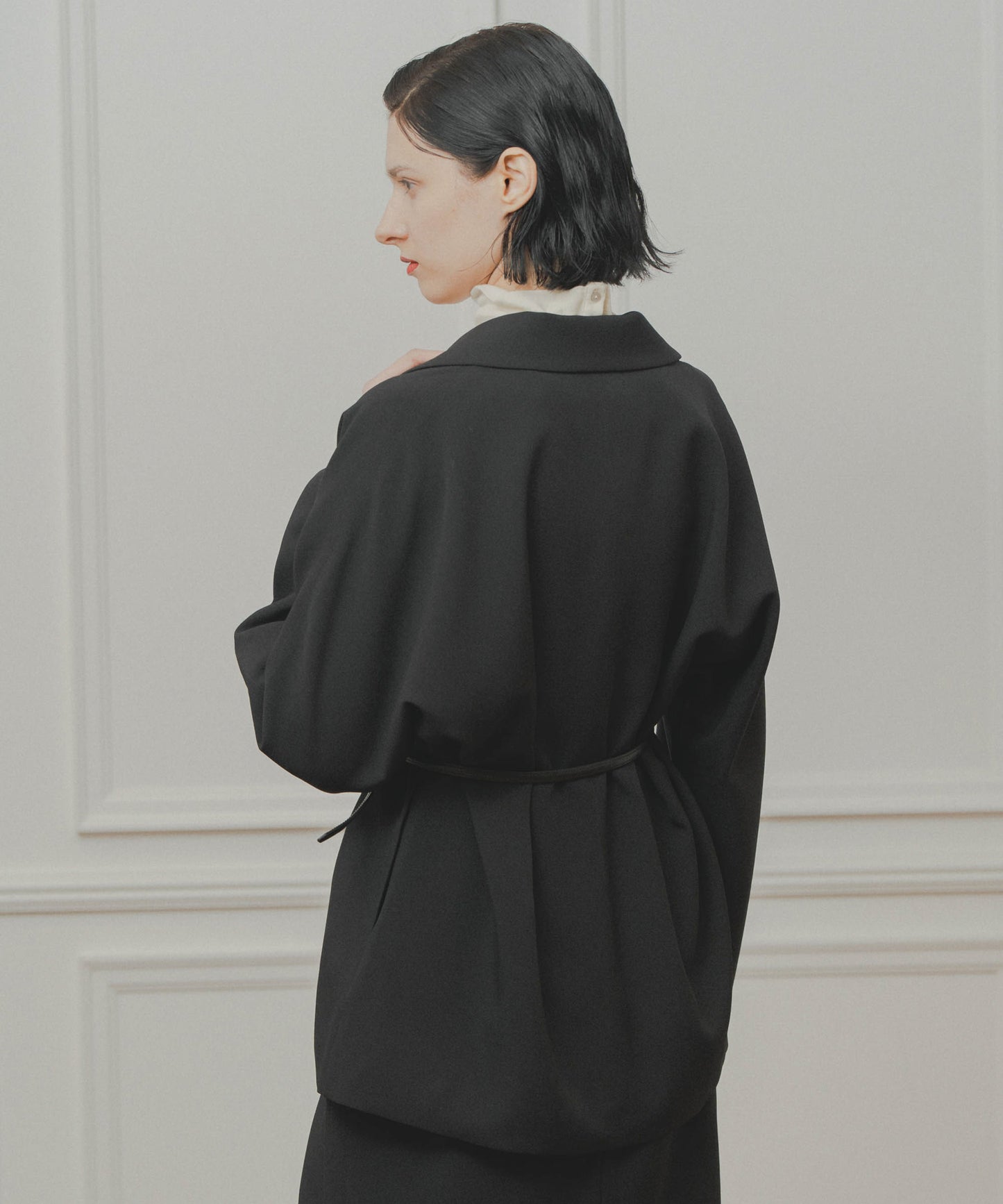 dolman sleeve tailored jacket / WHT26FJK4061