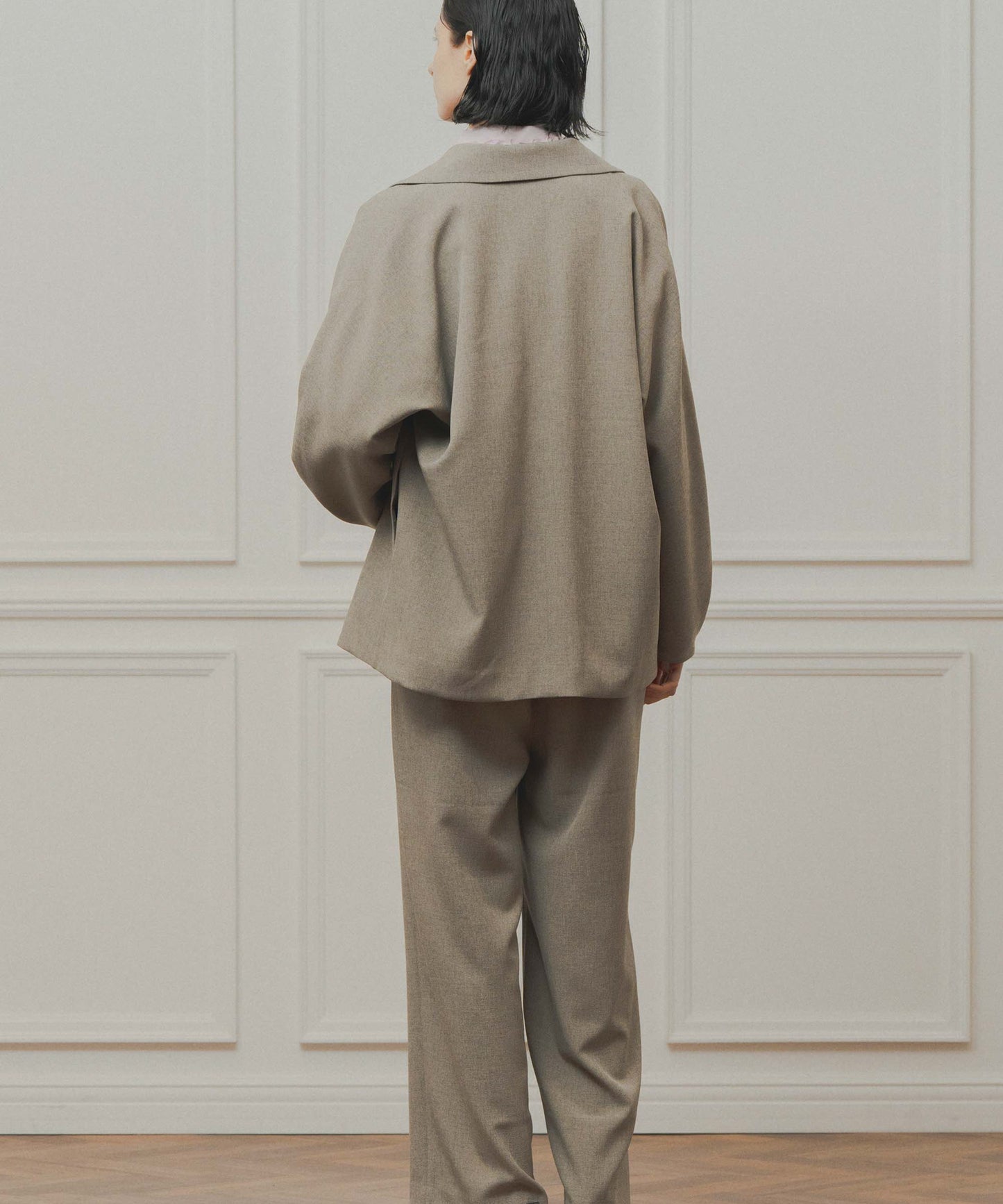 dolman sleeve tailored jacket / WHT26FJK4061