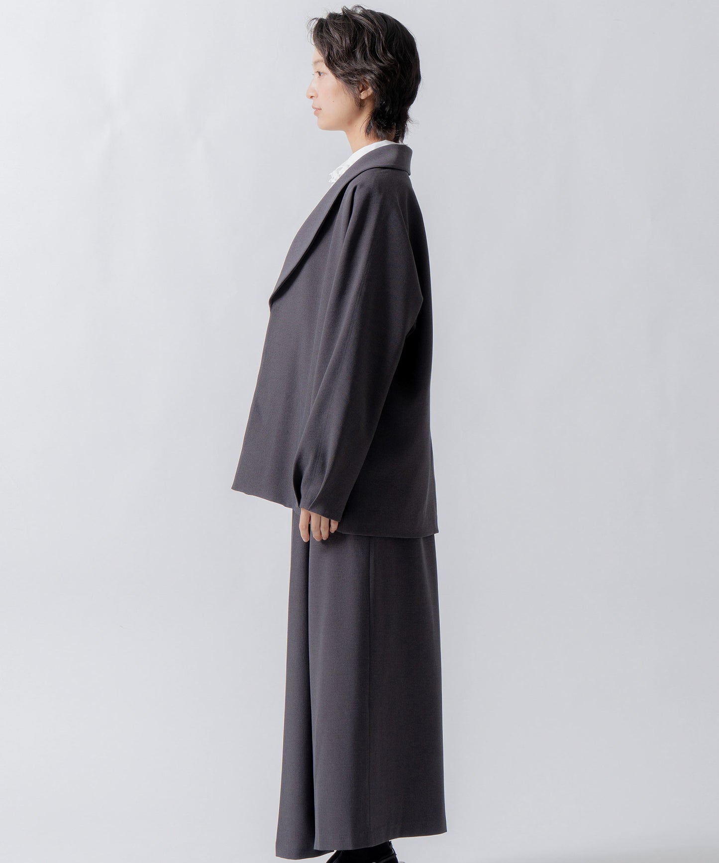dolman sleeve tailored jacket / WHT26FJK4061