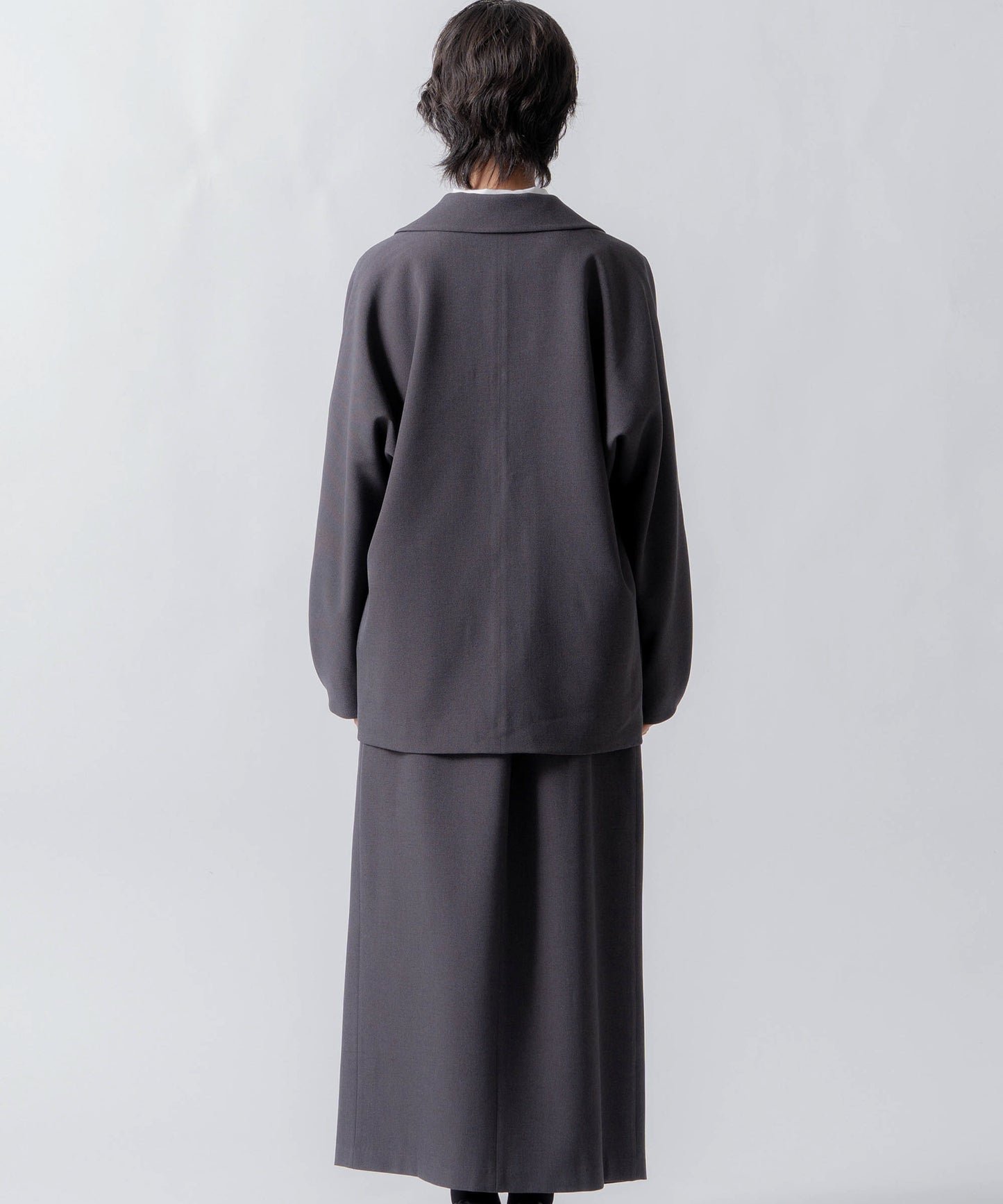 dolman sleeve tailored jacket / WHT26FJK4061