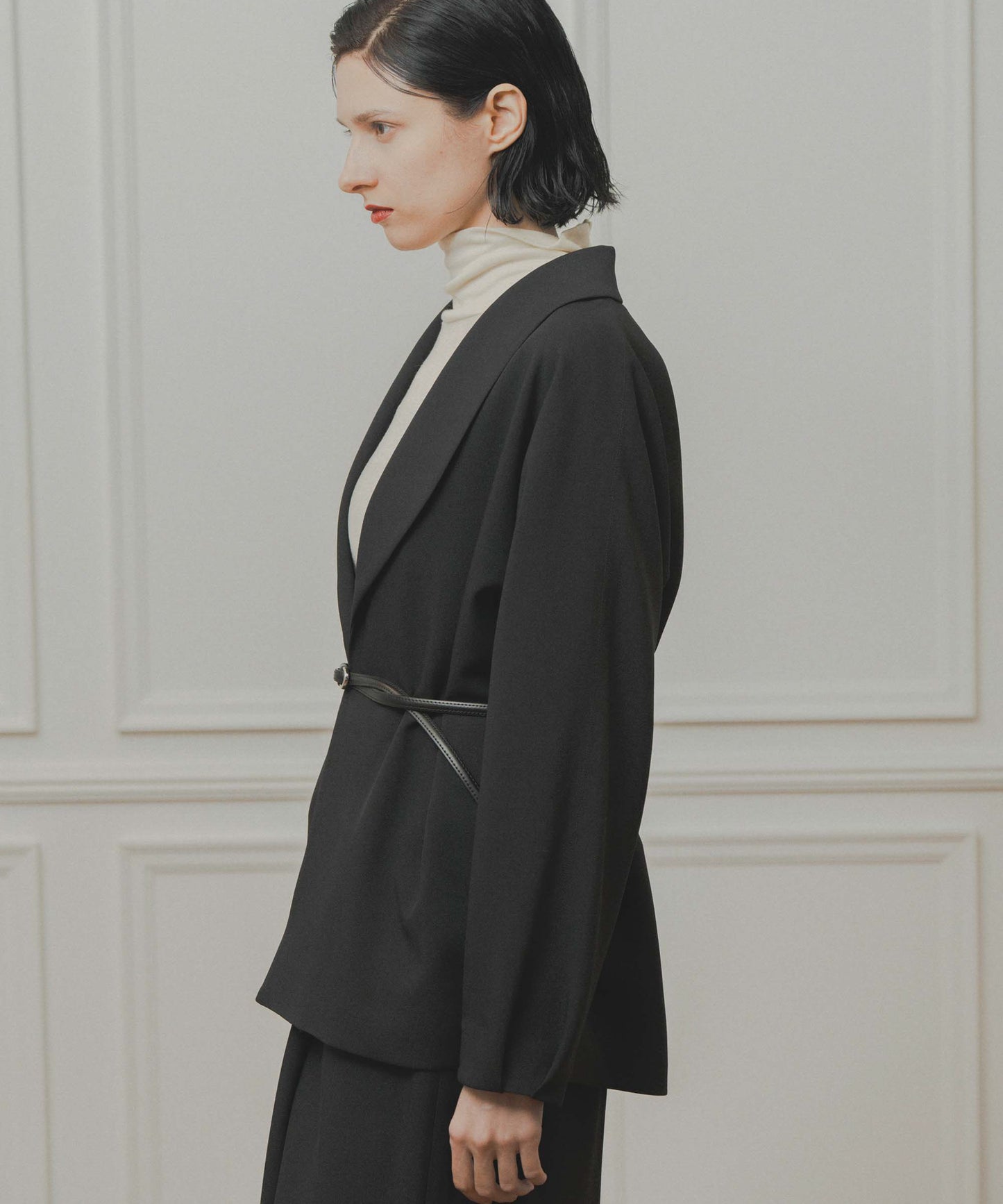 dolman sleeve tailored jacket / WHT26FJK4061