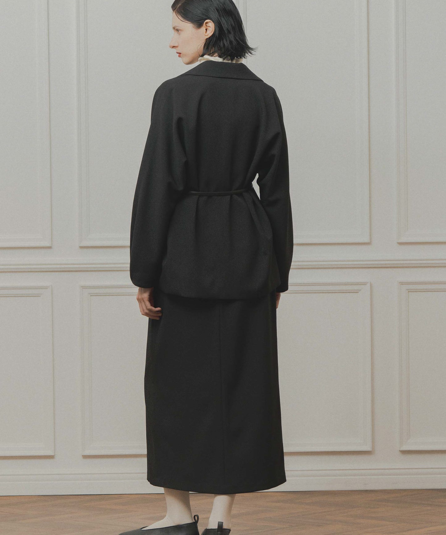 dolman sleeve tailored jacket / WHT26FJK4061