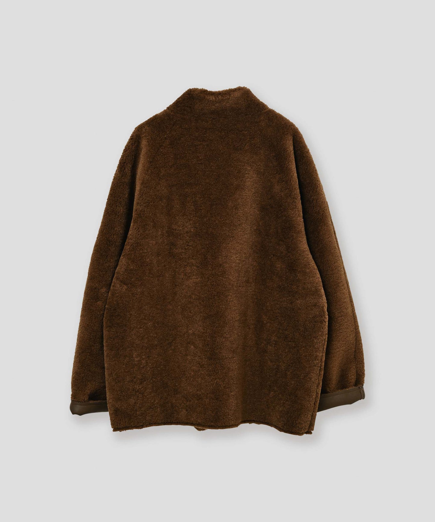 standcollar boa coat / WHT26FJK4062