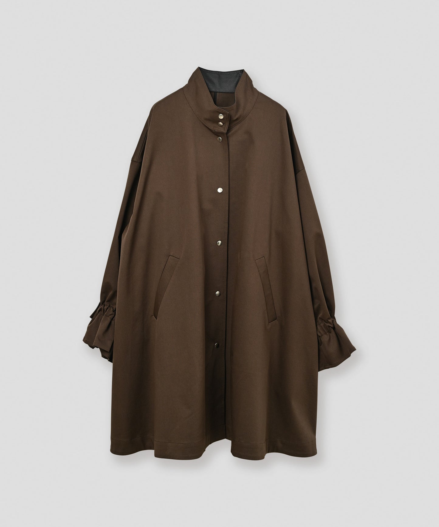 standcollar tent coat / WHT26FJK4063