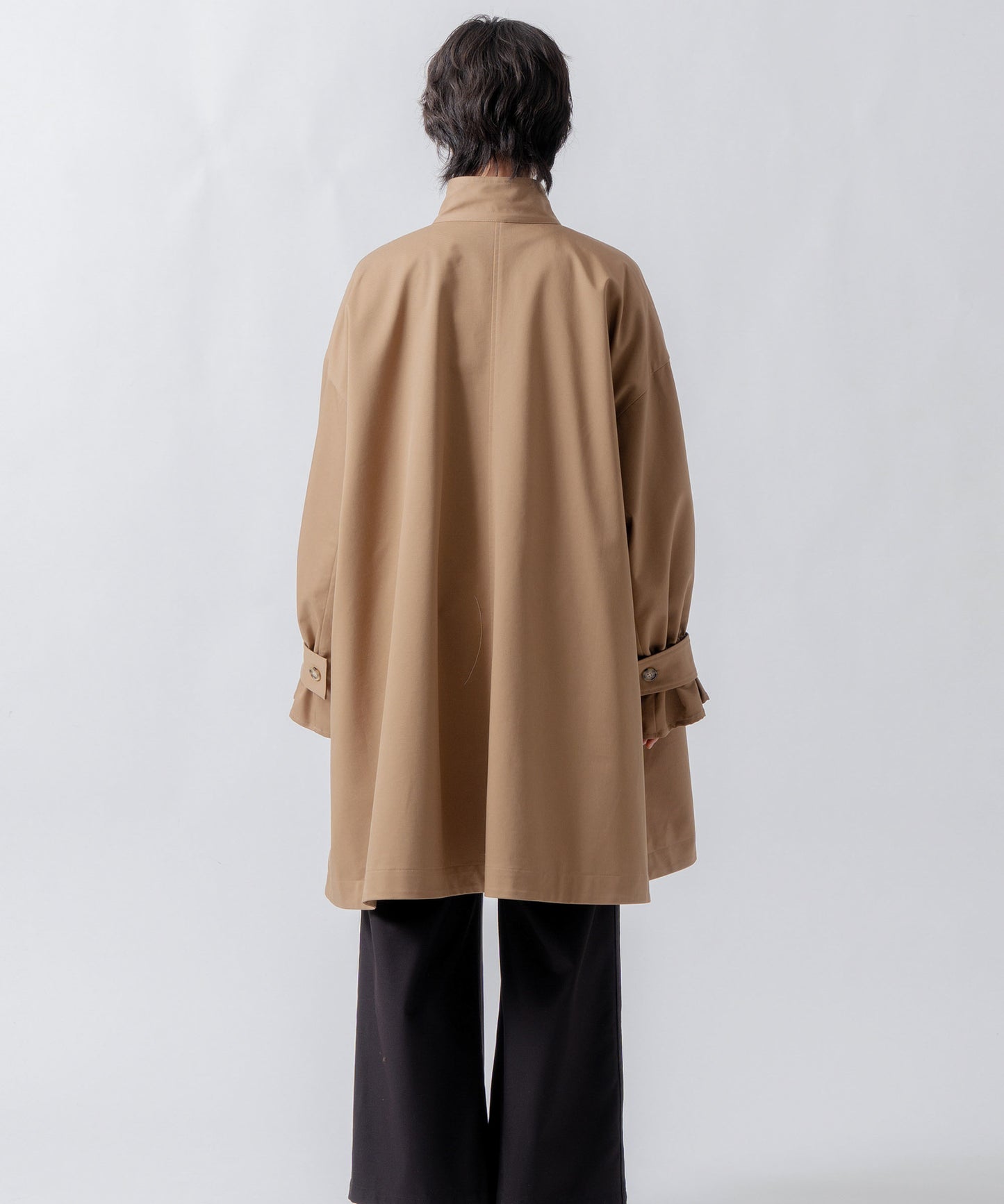 standcollar tent coat / WHT26FJK4063