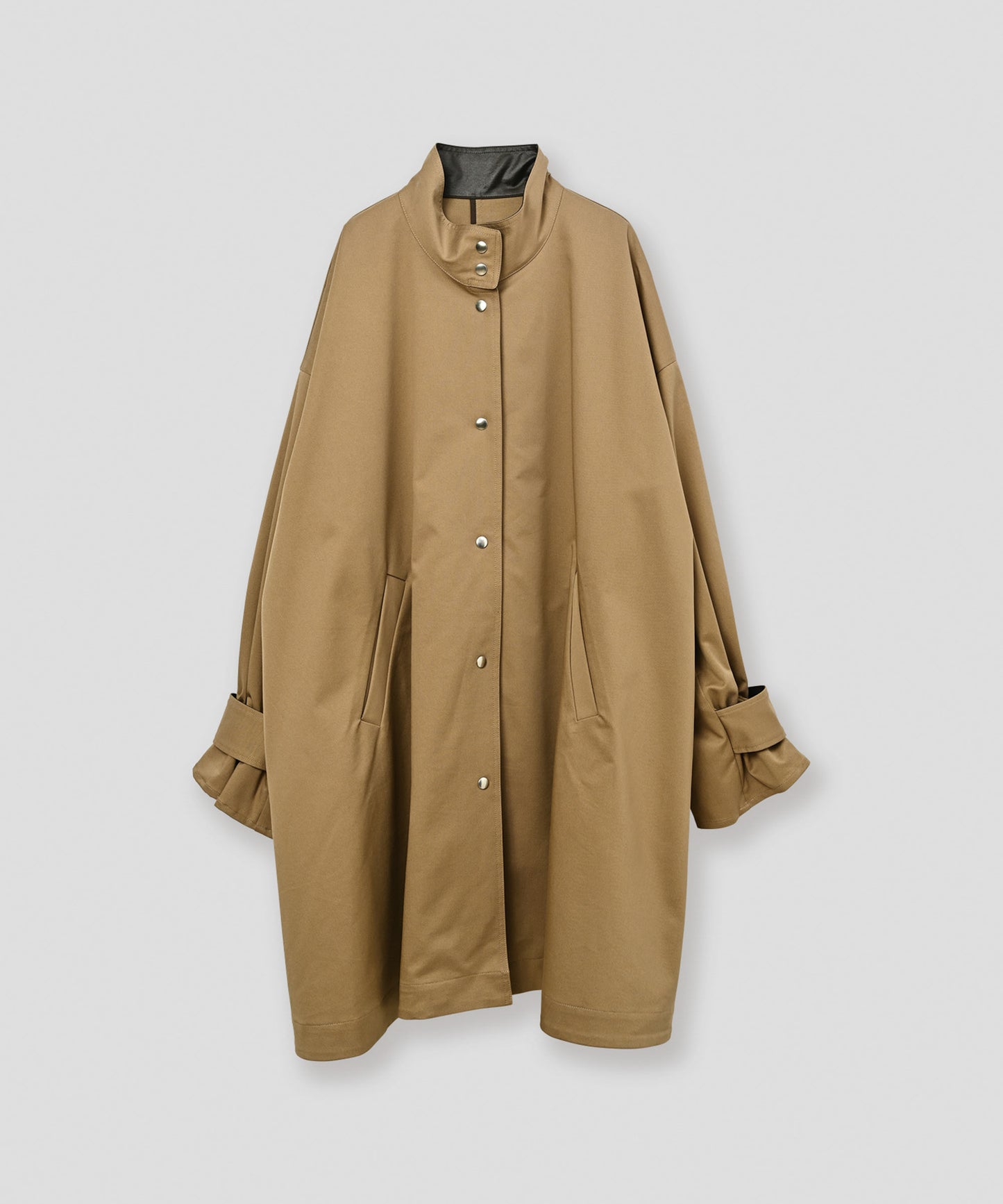 standcollar tent coat / WHT26FJK4063