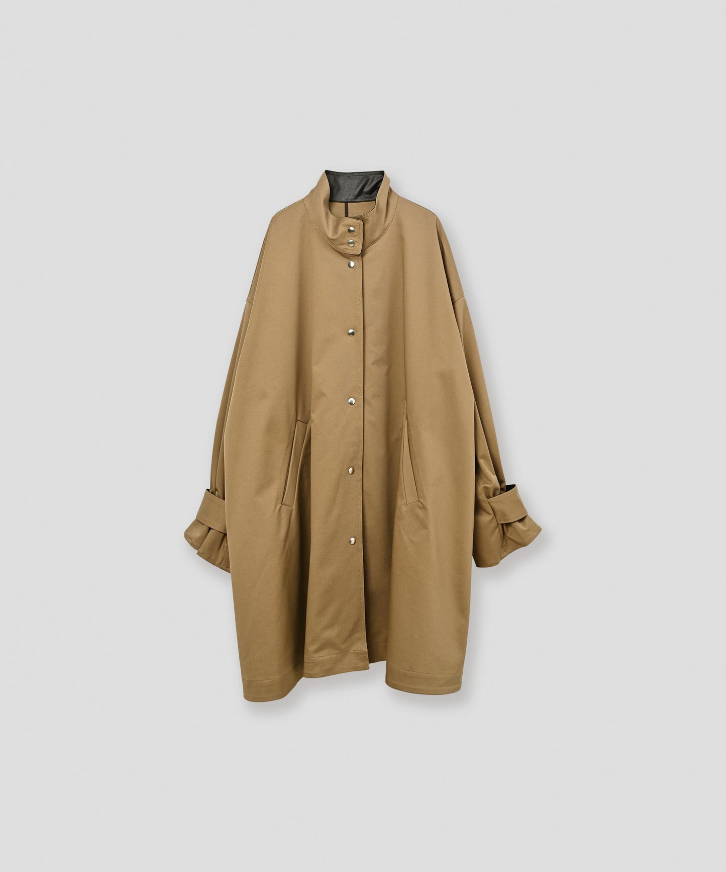standcollar tent coat / WHT26FJK4063
