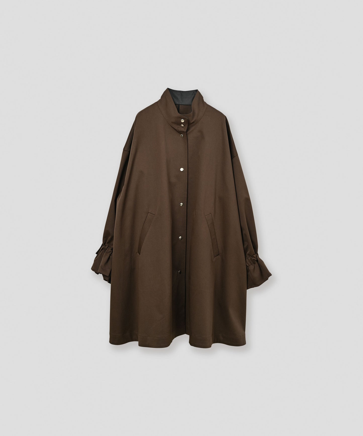 standcollar tent coat / WHT26FJK4063