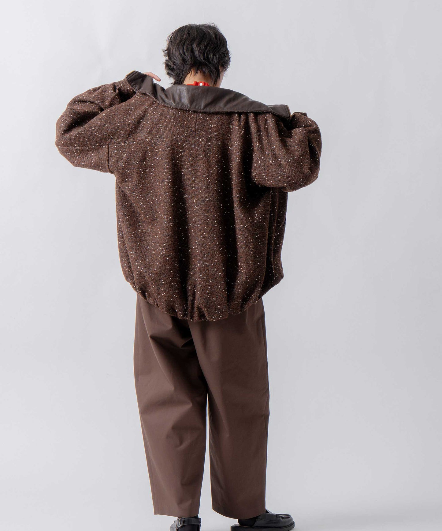 nep wool zip blouson / WHT26FJK4064