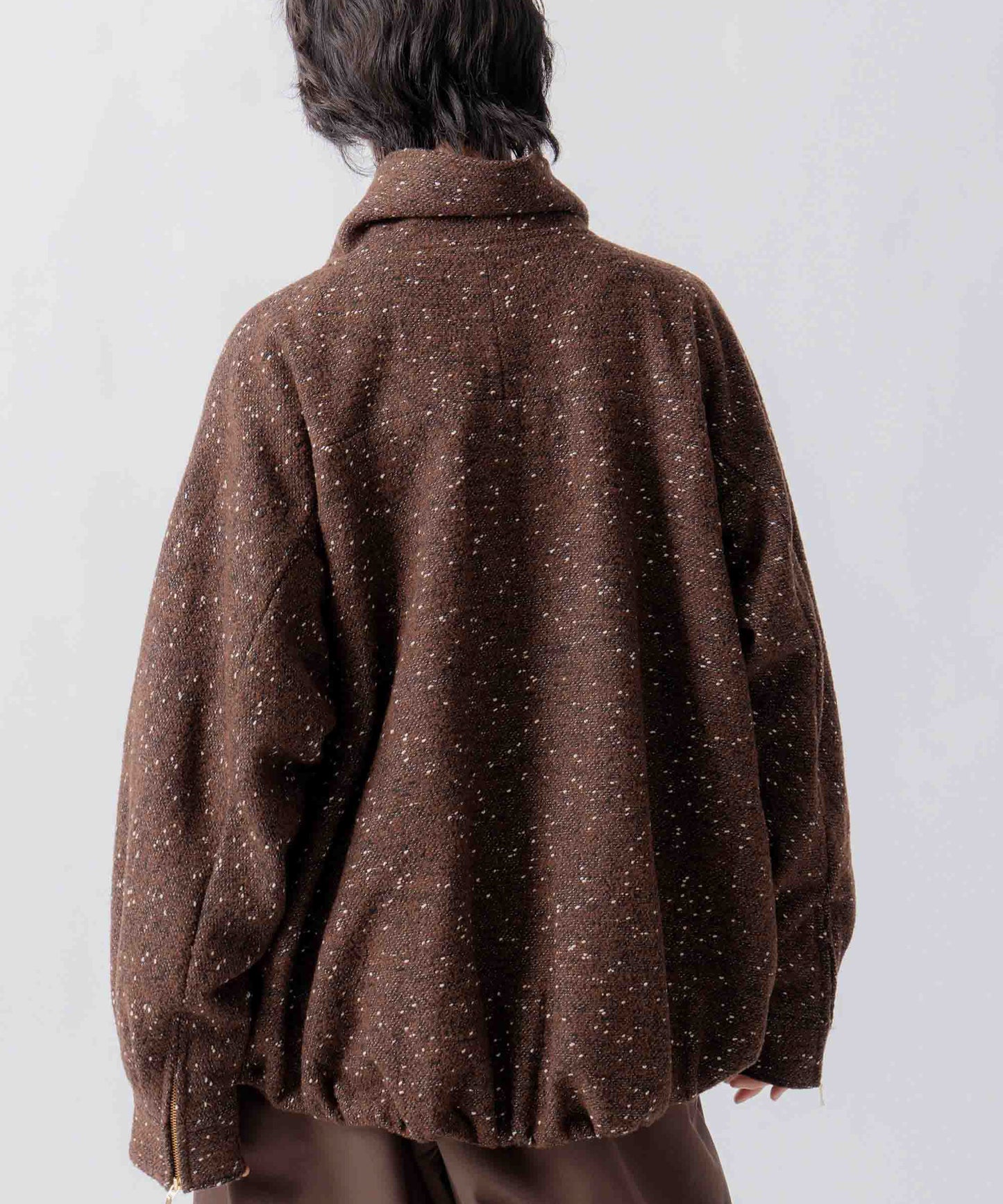 nep wool zip blouson / WHT26FJK4064