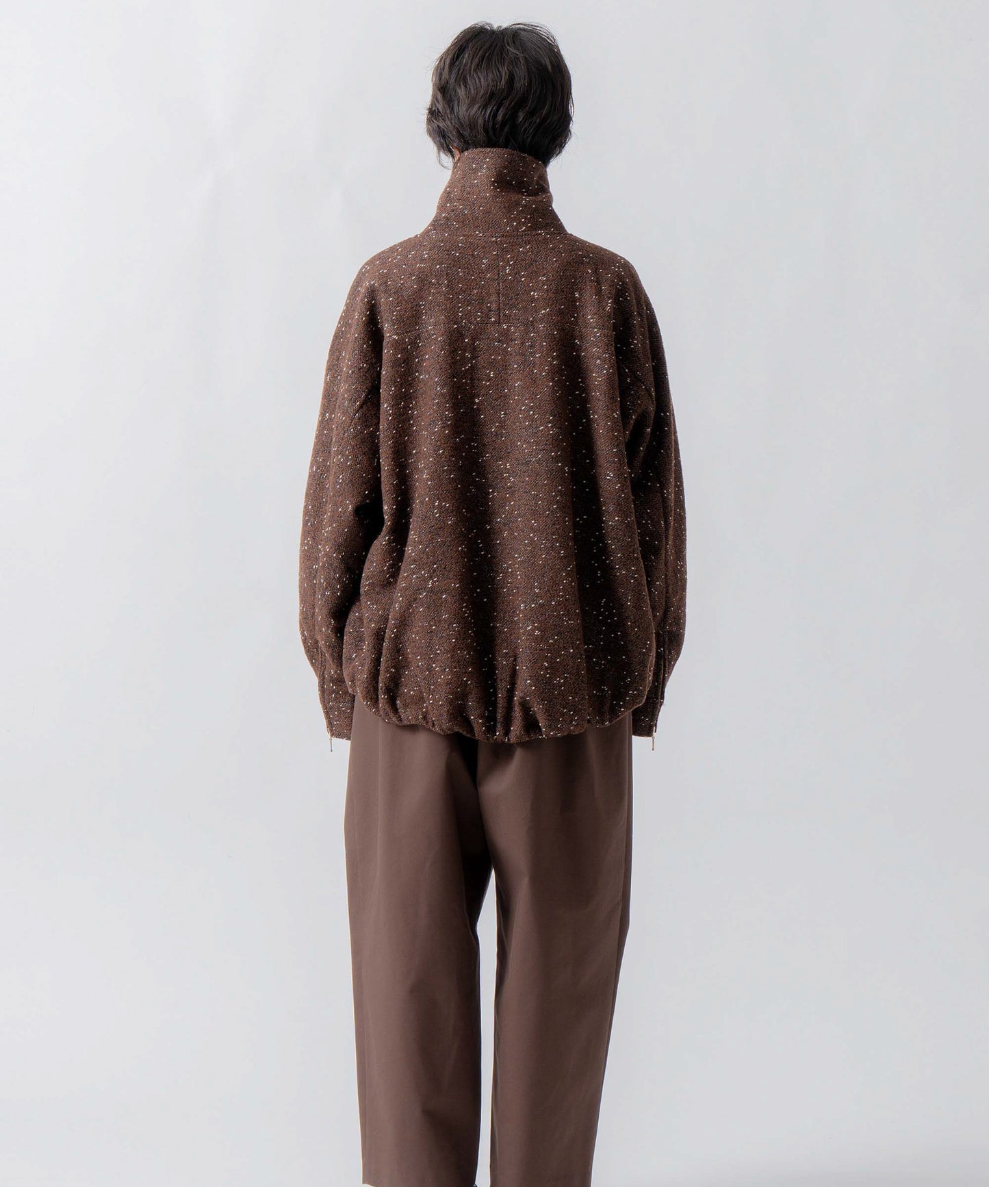 nep wool zip blouson / WHT26FJK4064