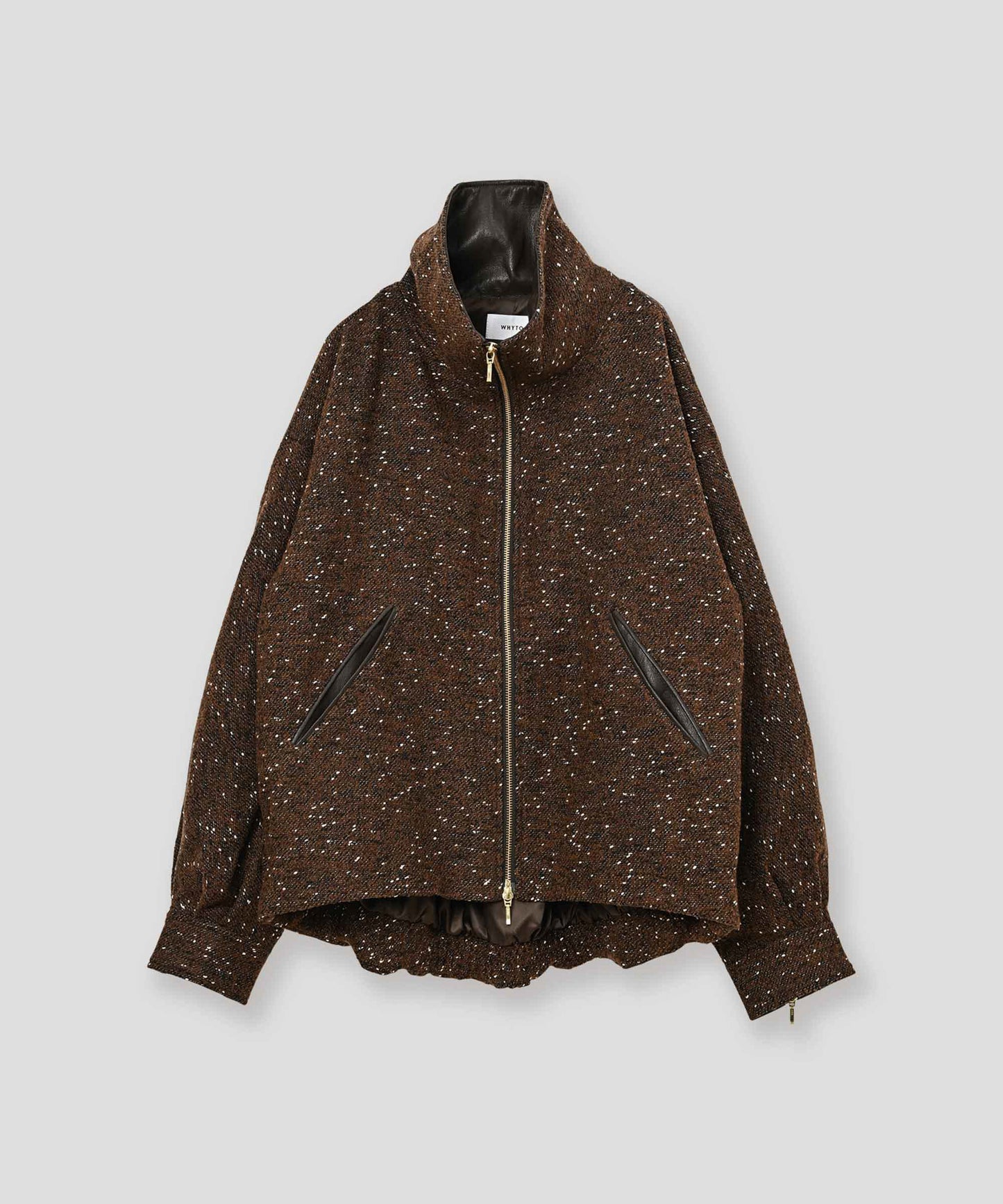 nep wool zip blouson / WHT26FJK4064