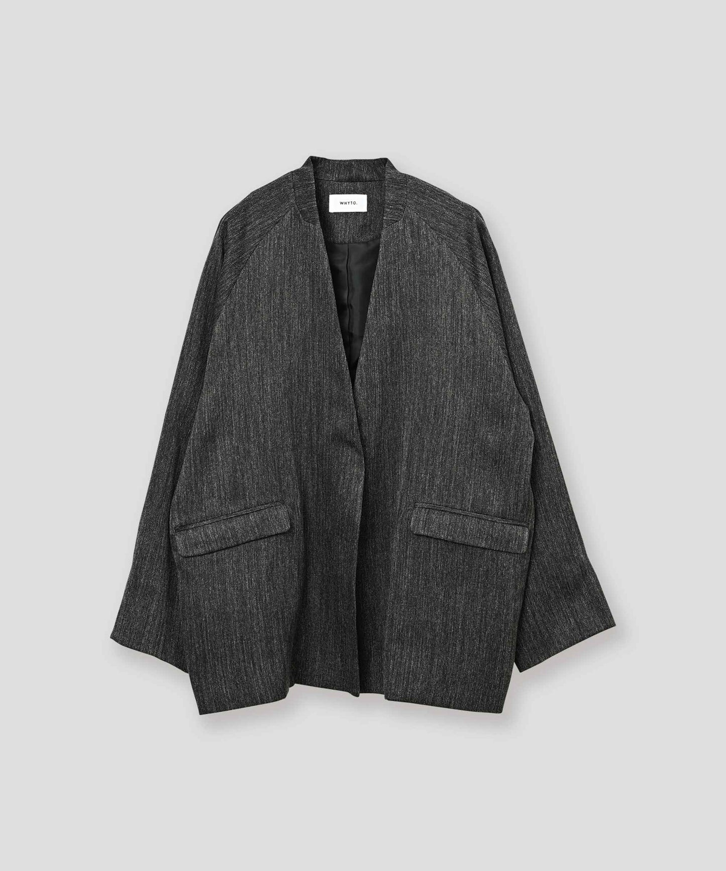 tweed satin over jacket / WHT26FJK4066